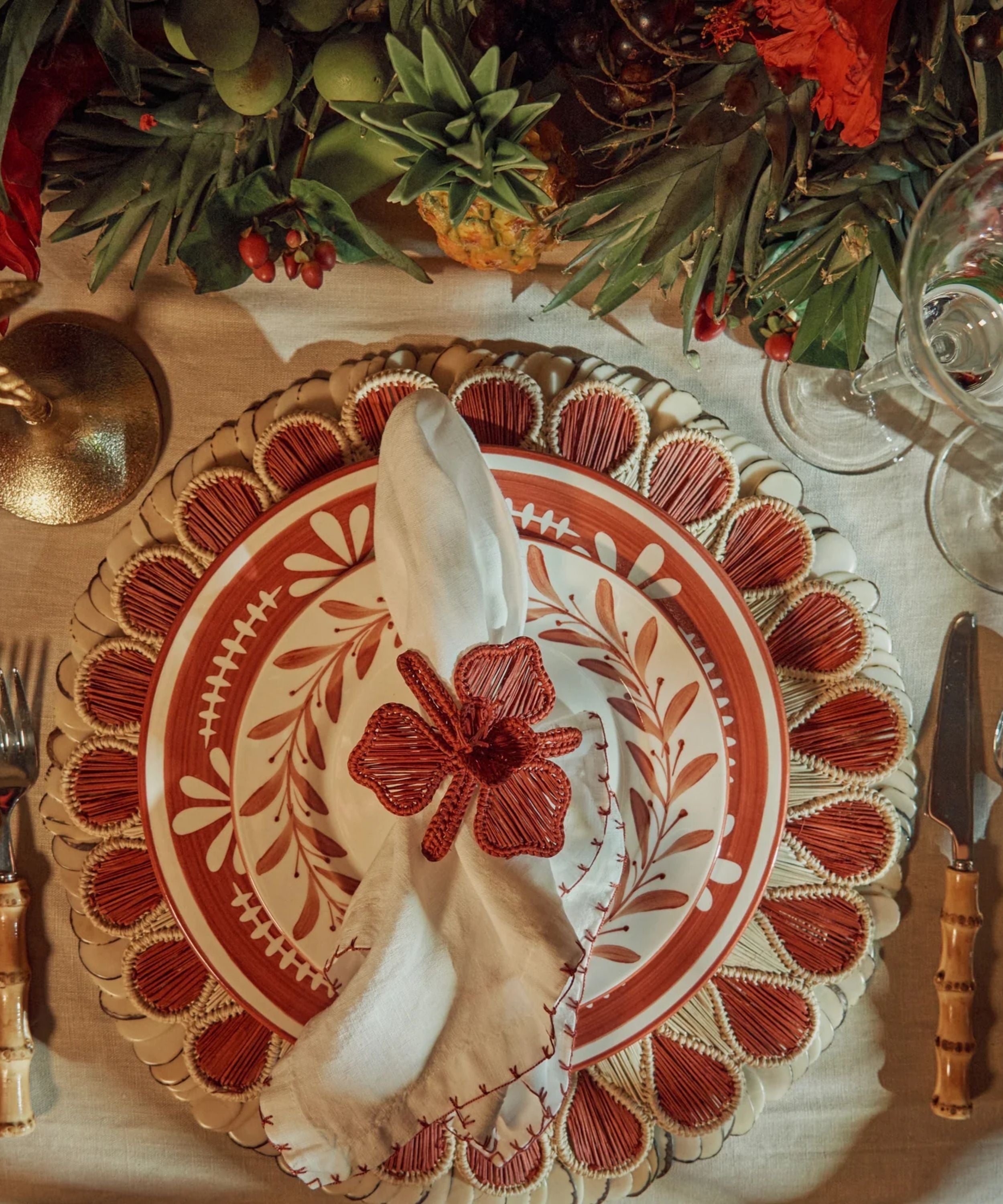 Lupita Placemat, Terracotta