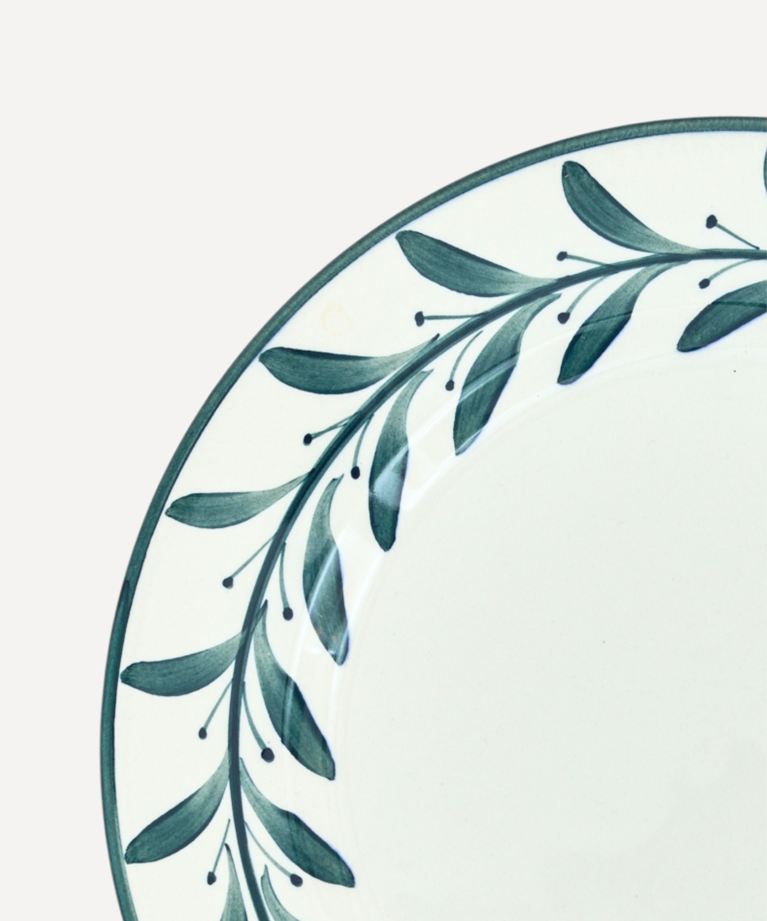 Helecho Dinner Plate, Teal