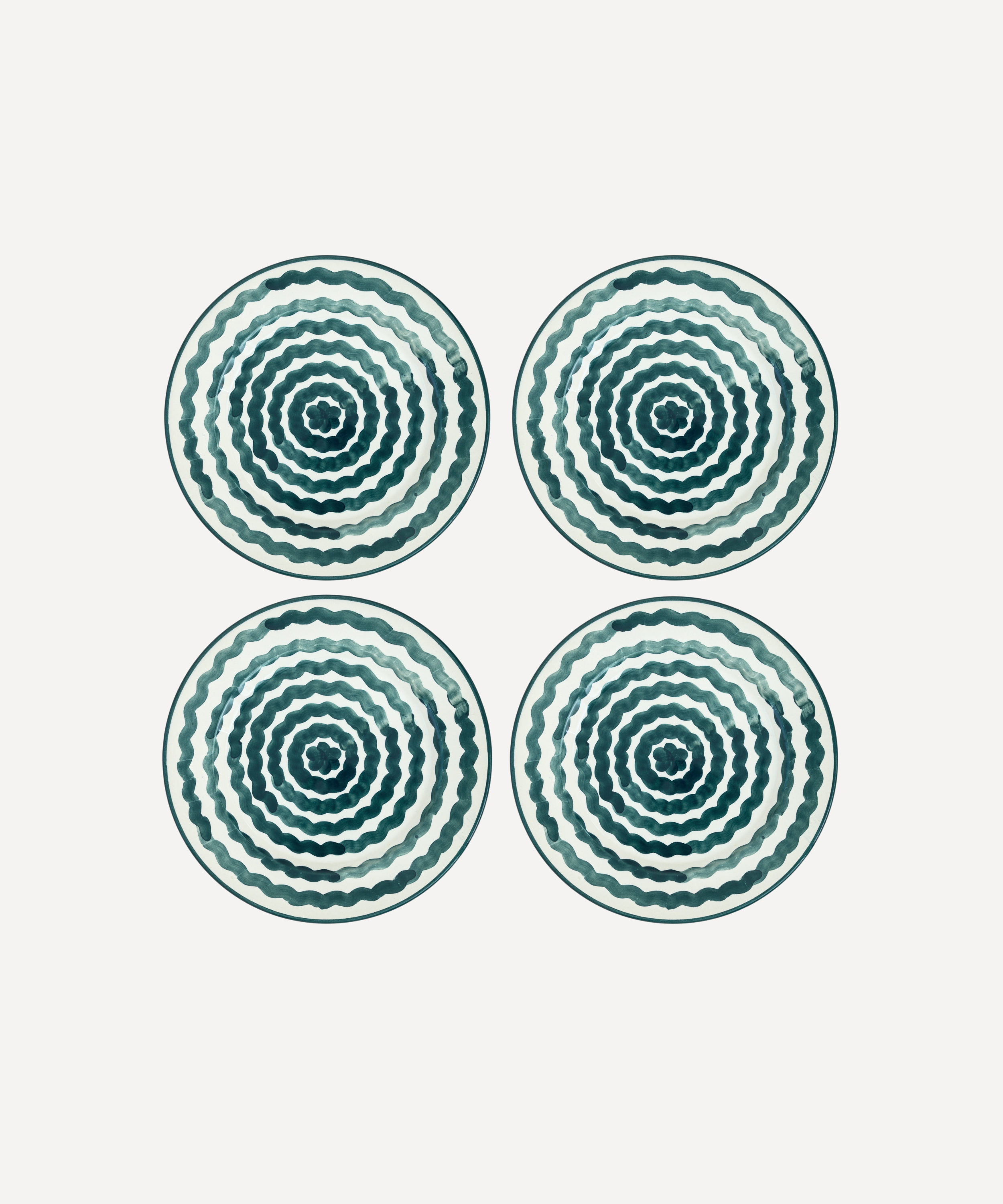 Ondas Side Plate, Teal (Set of 4)