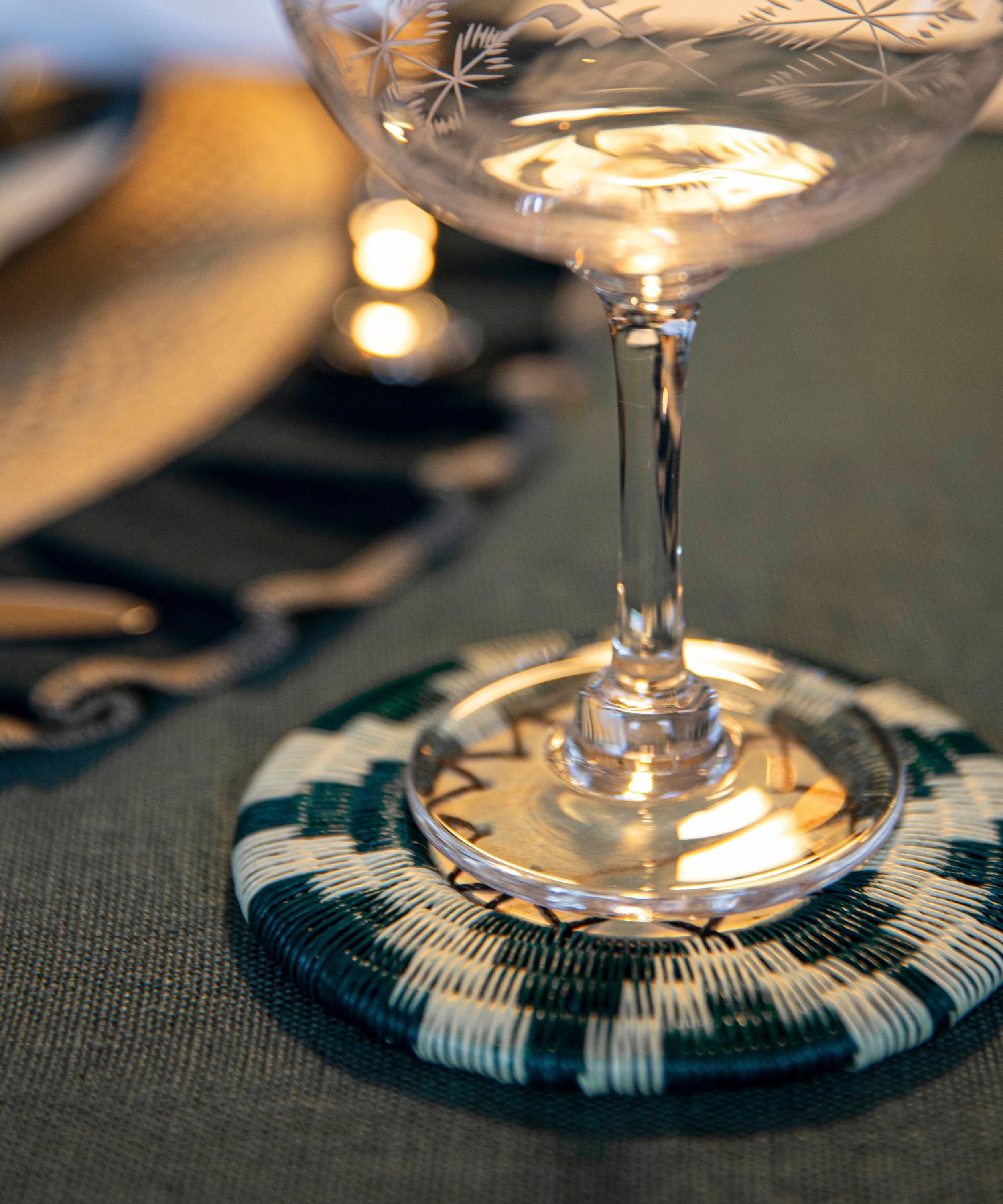 Pacifico Werregue Coaster - Teal (set of 4)