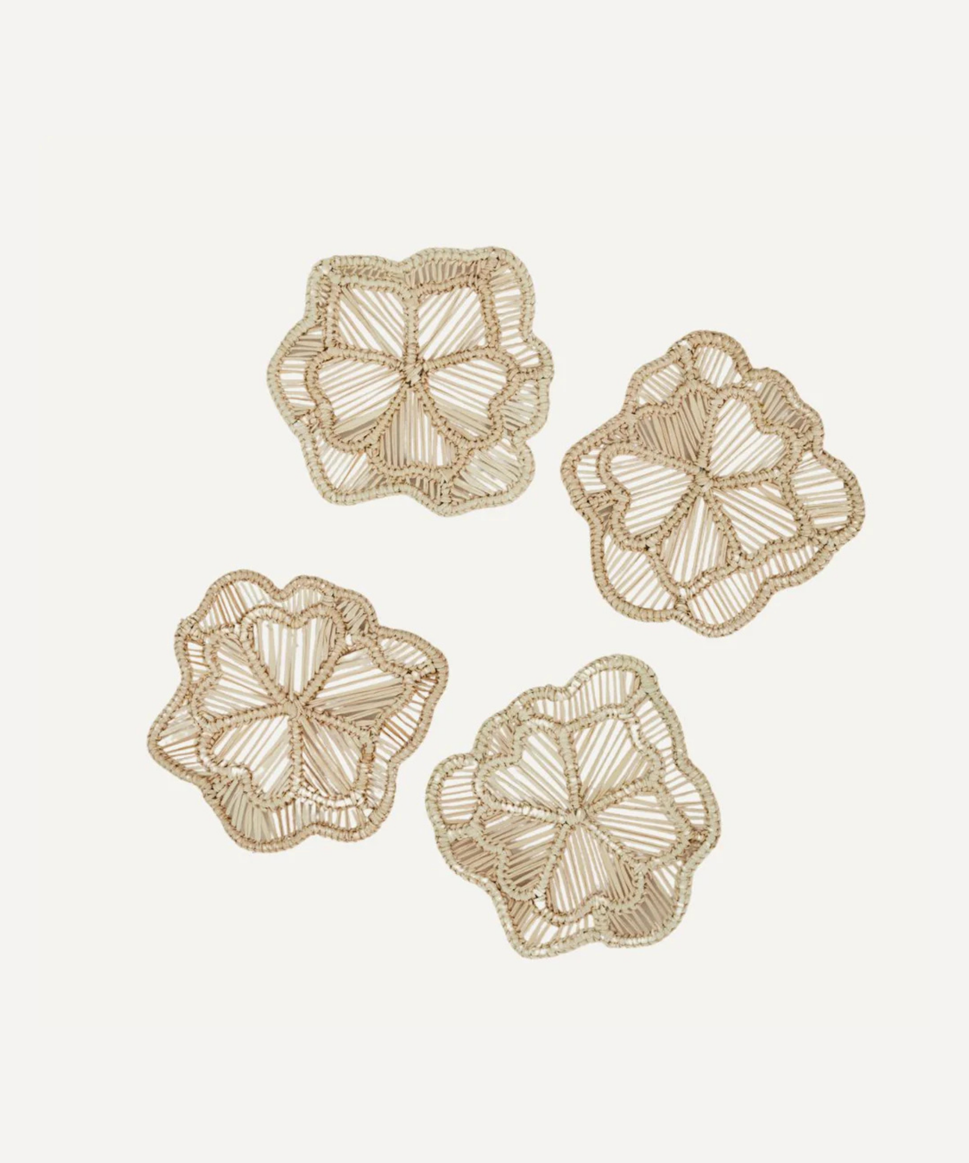 Cayena Coasters Handwoven Iraca Palm