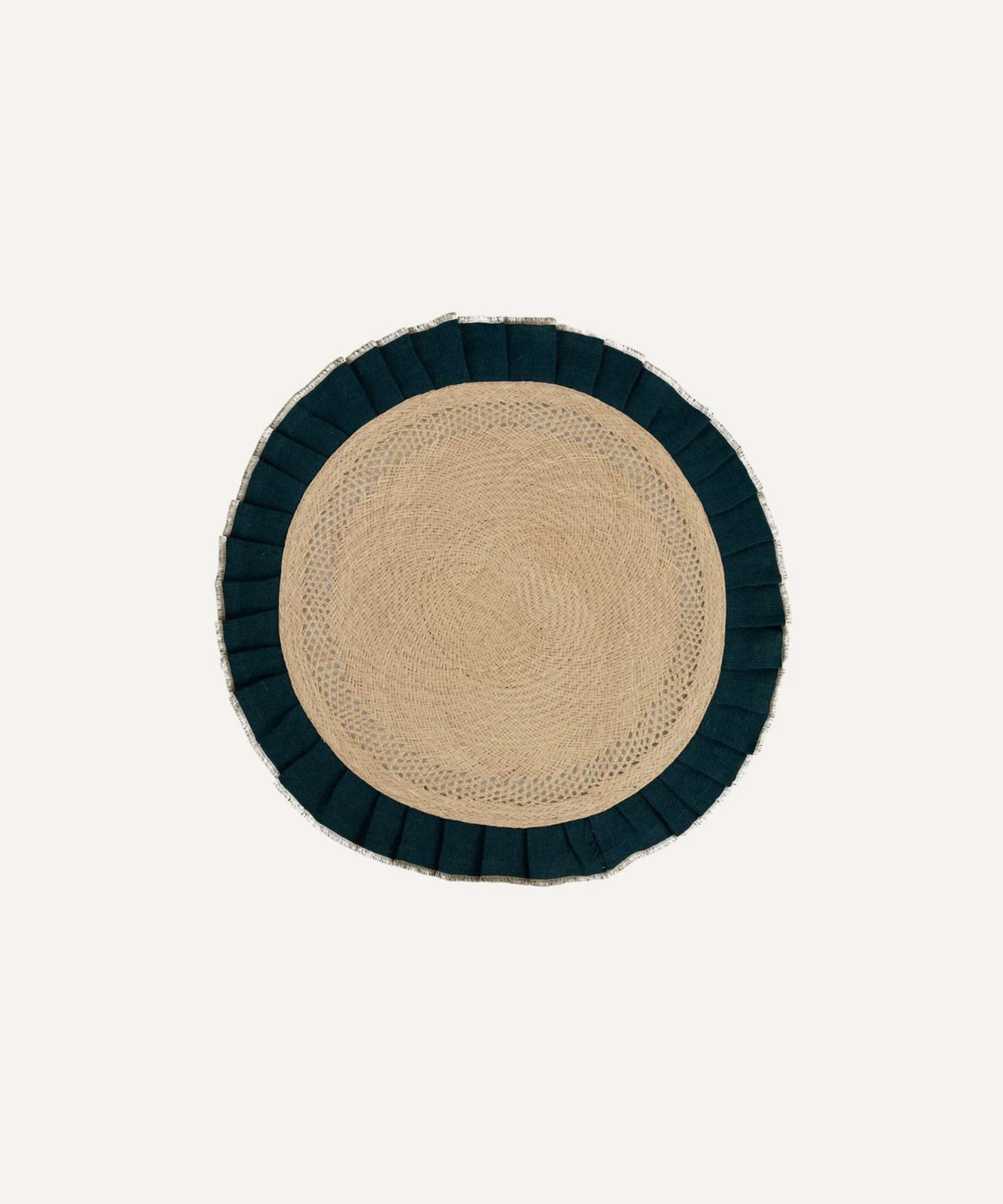 Arandela Iraca and Linen Placemats - Teal