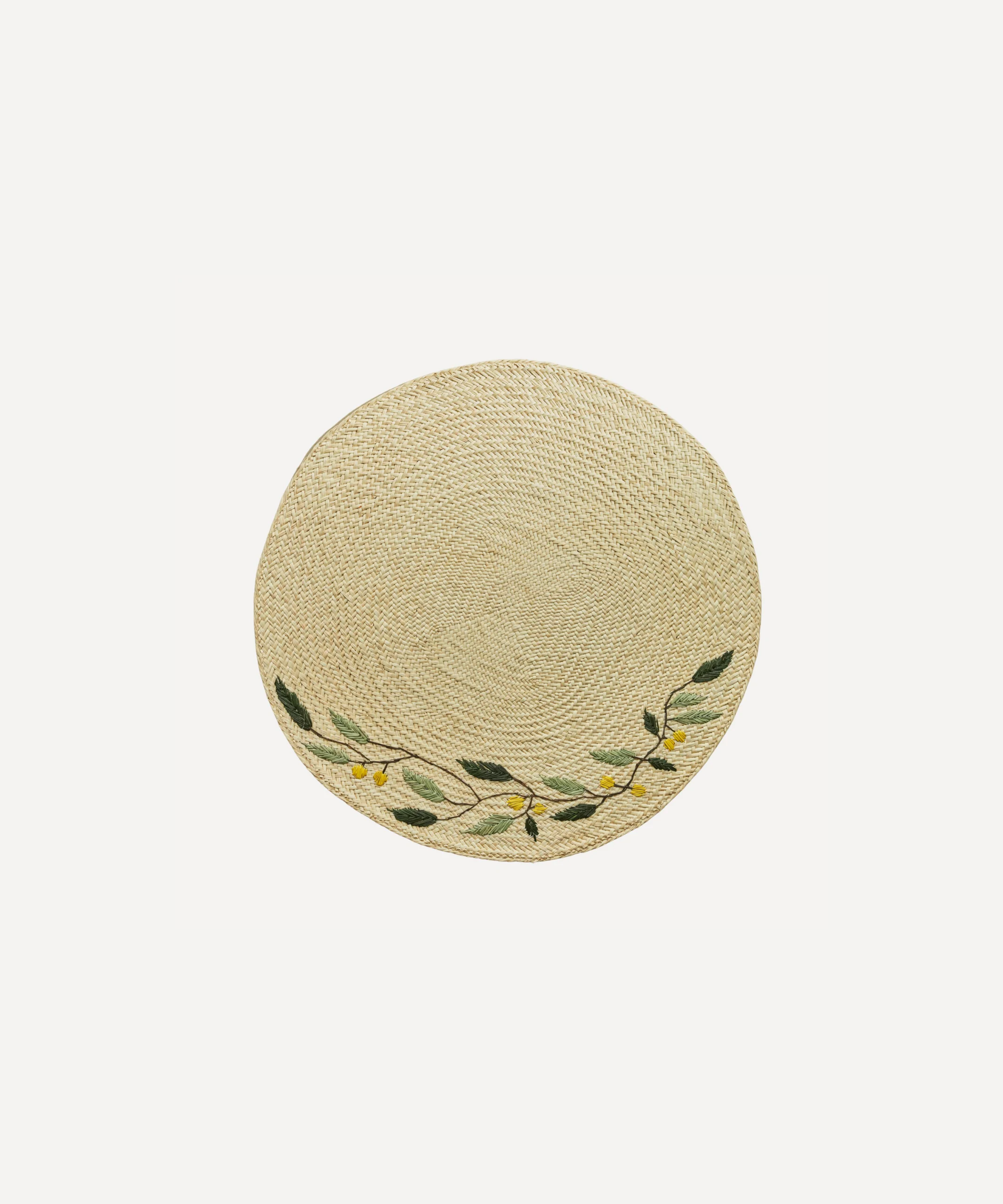 Embroidered Leaf Placemat