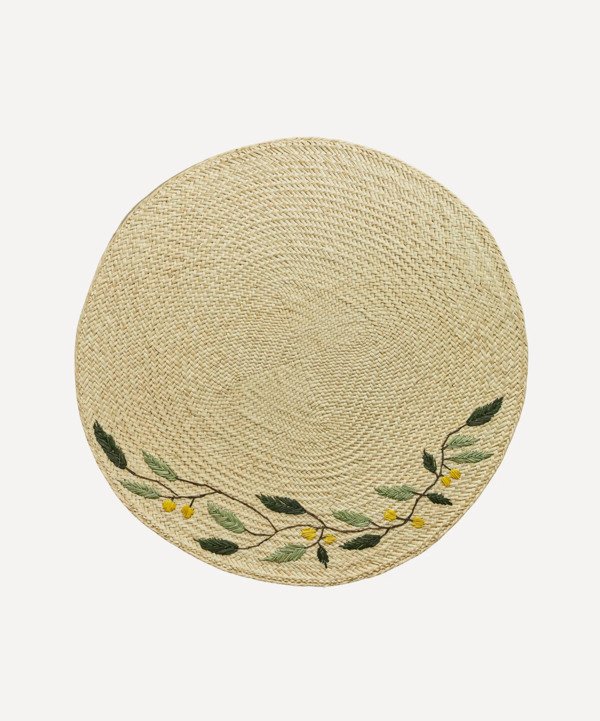 Embroidered Leaf Placemat