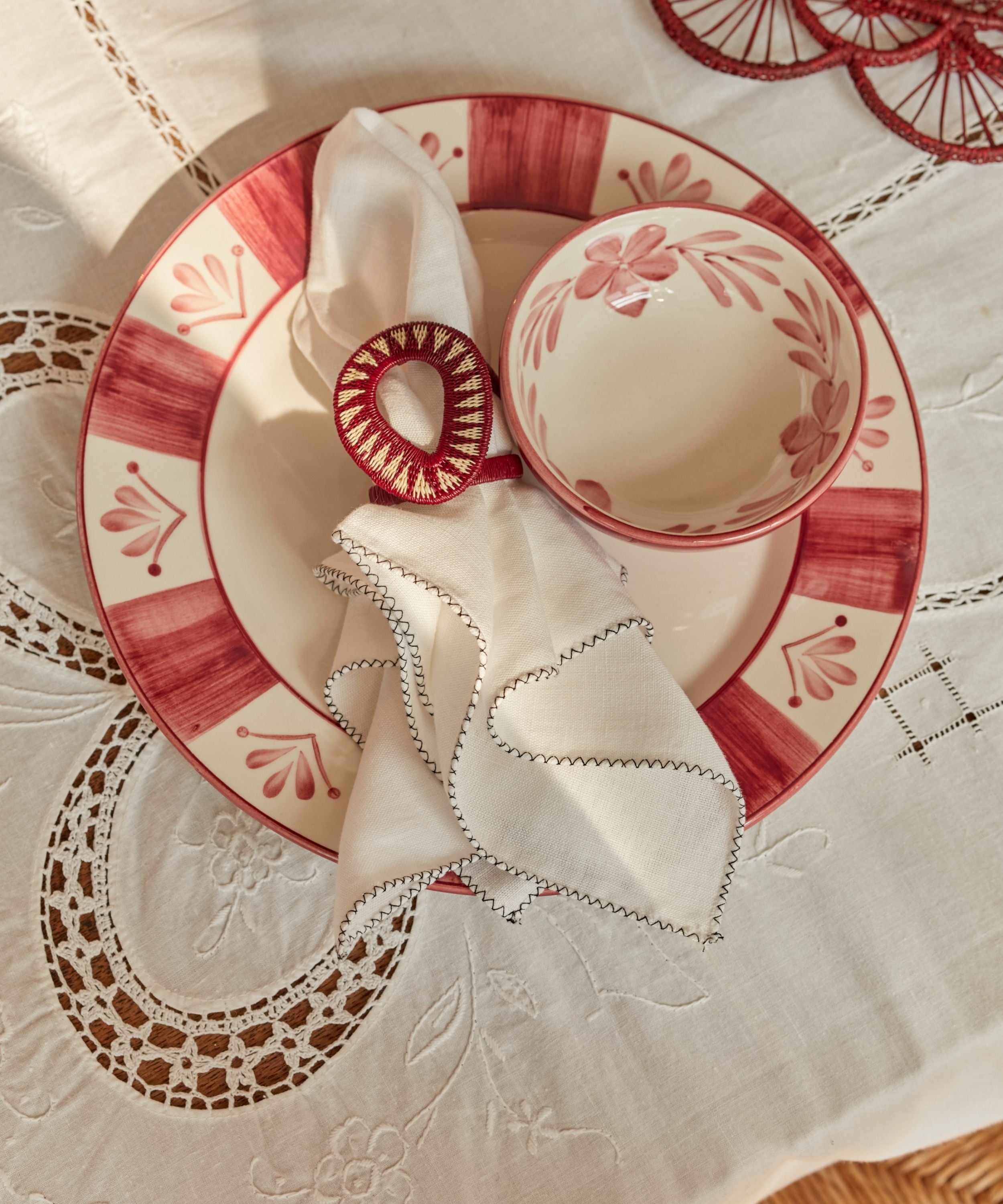 Flor Bowl, Vintage Rose