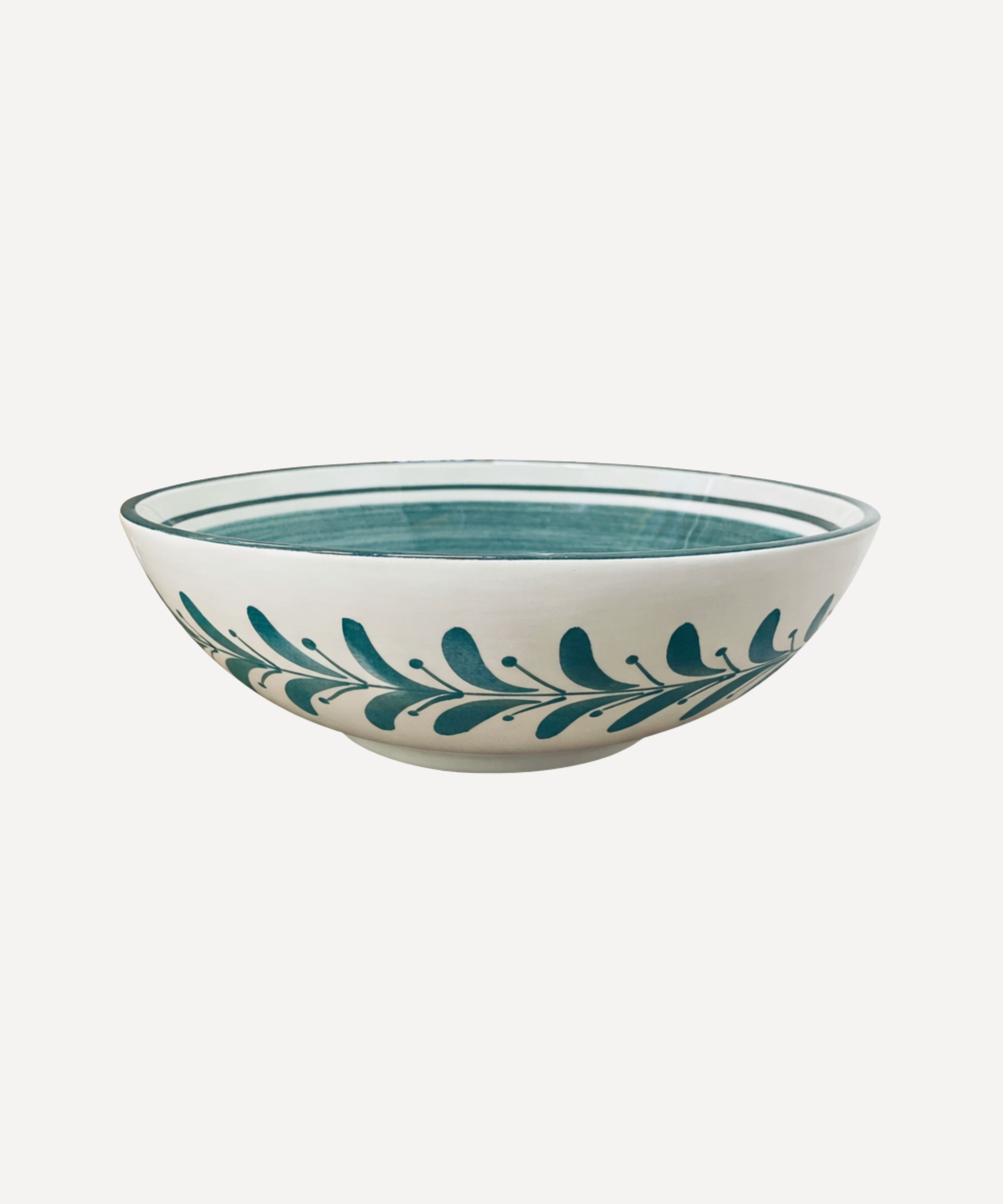 Helecho Salad Bowl, Golden Teal