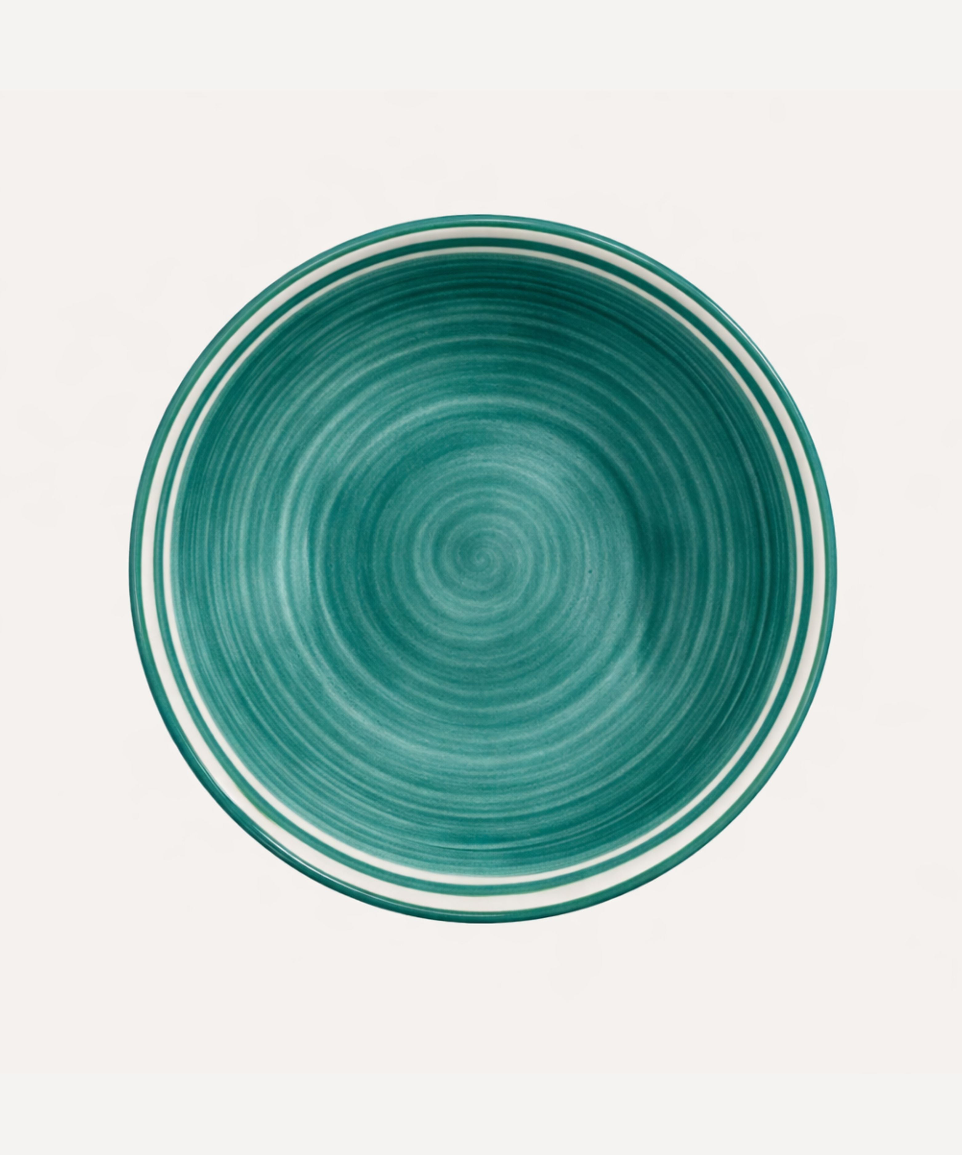 Helecho Salad Bowl, Golden Teal