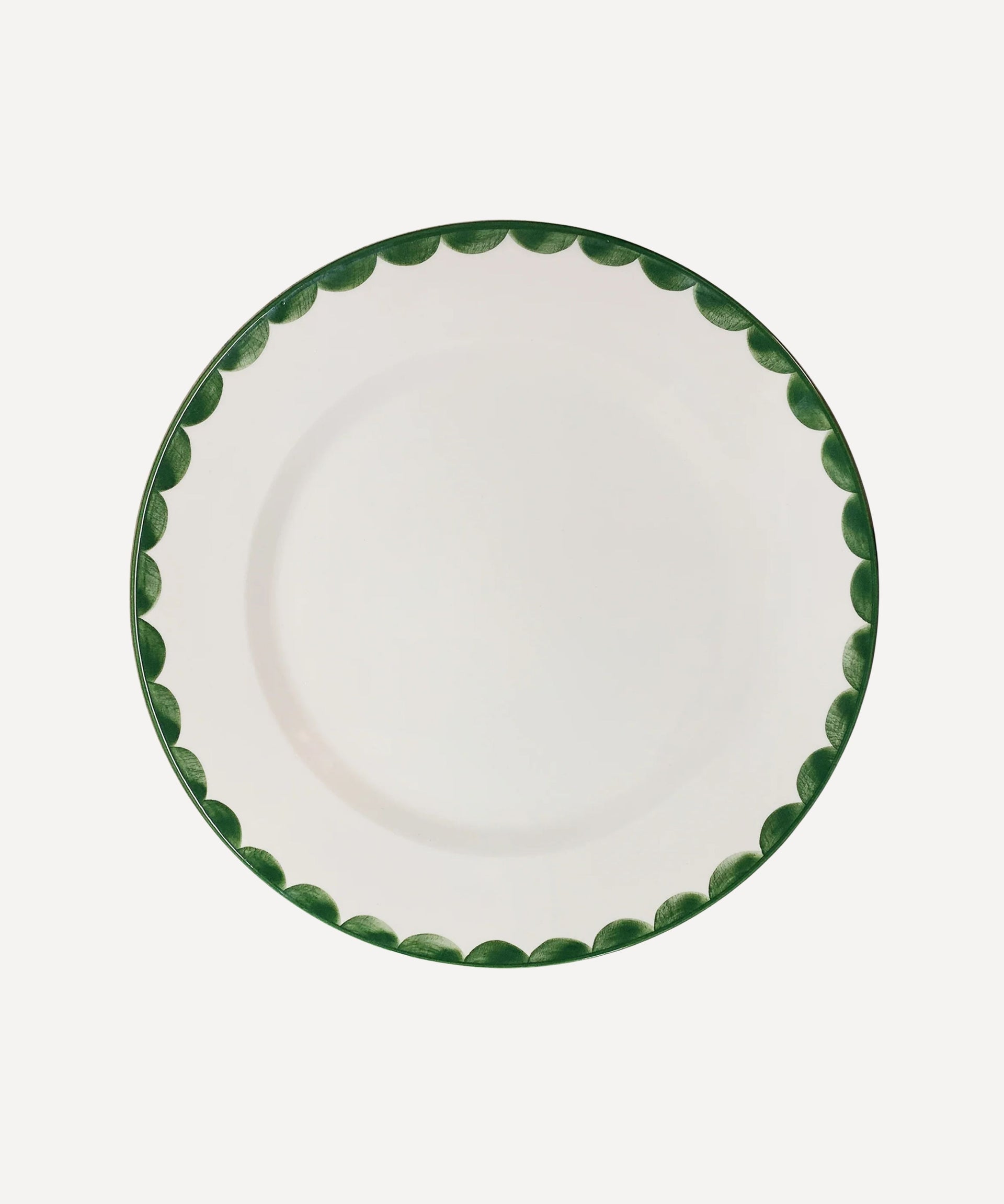 Cascos Dinner Plate Hand Painted Ceramic Fern