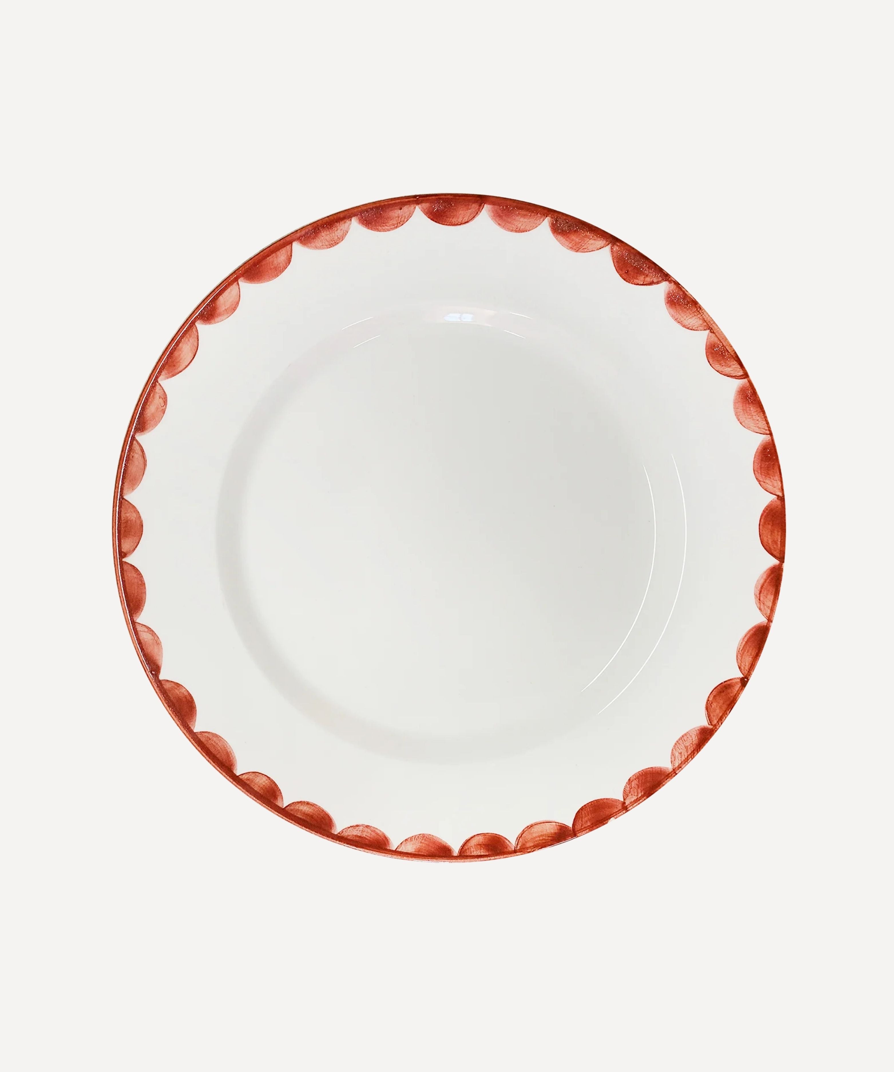 Cascos Dinner Plate, Rust Red