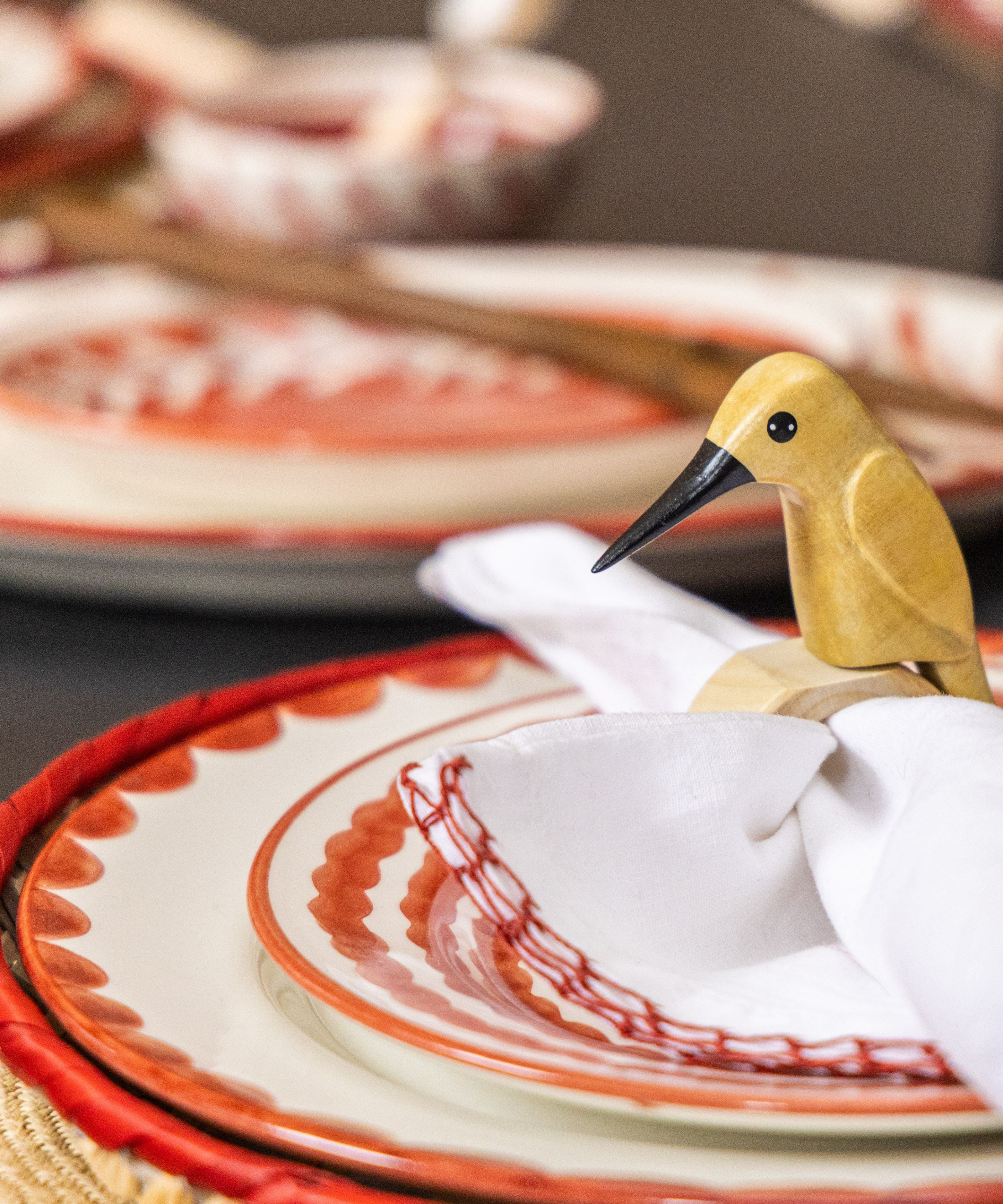 Cascos Dinner Plate, Rust Red