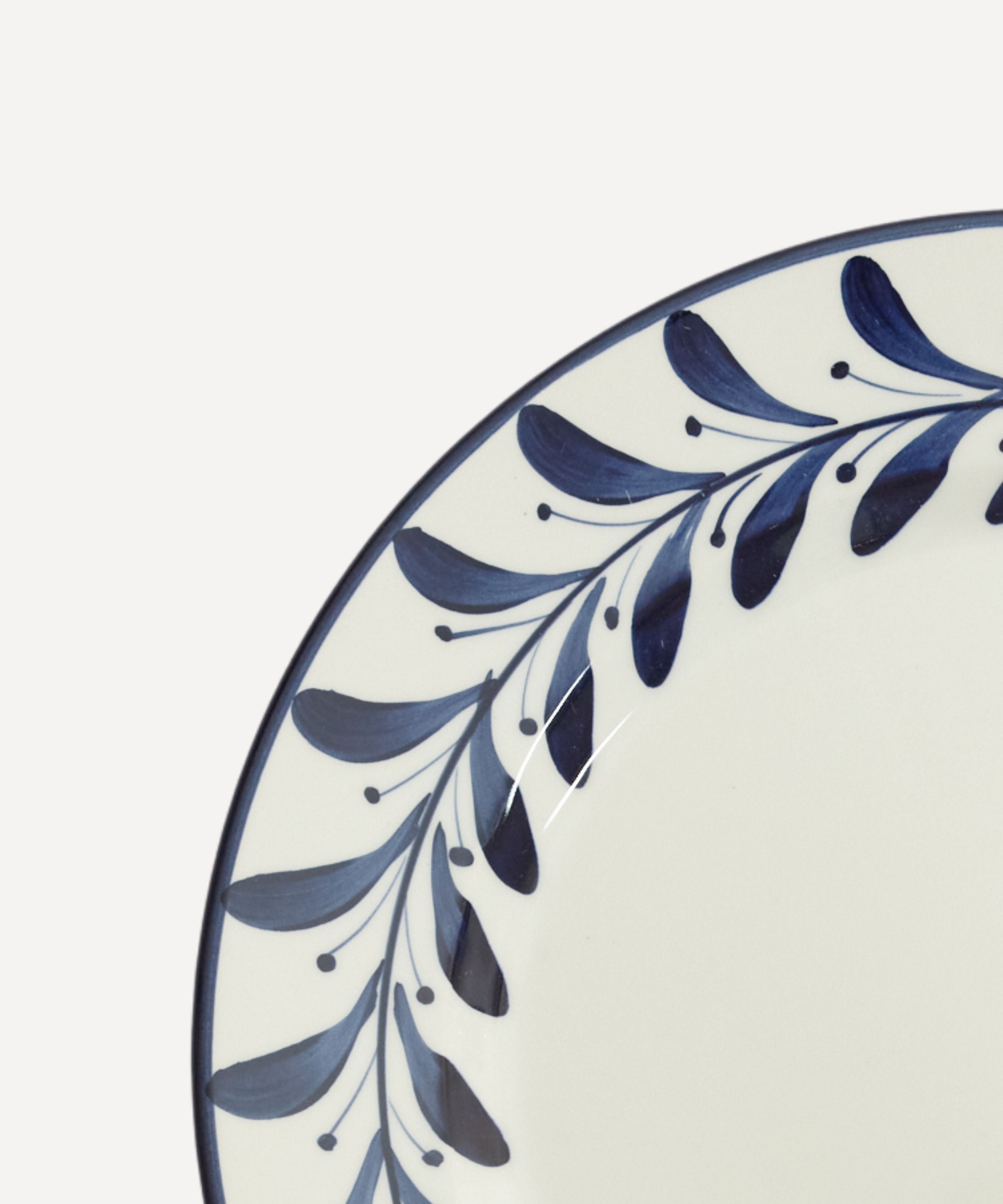 Helecho Dinner Plate, Deep Blue