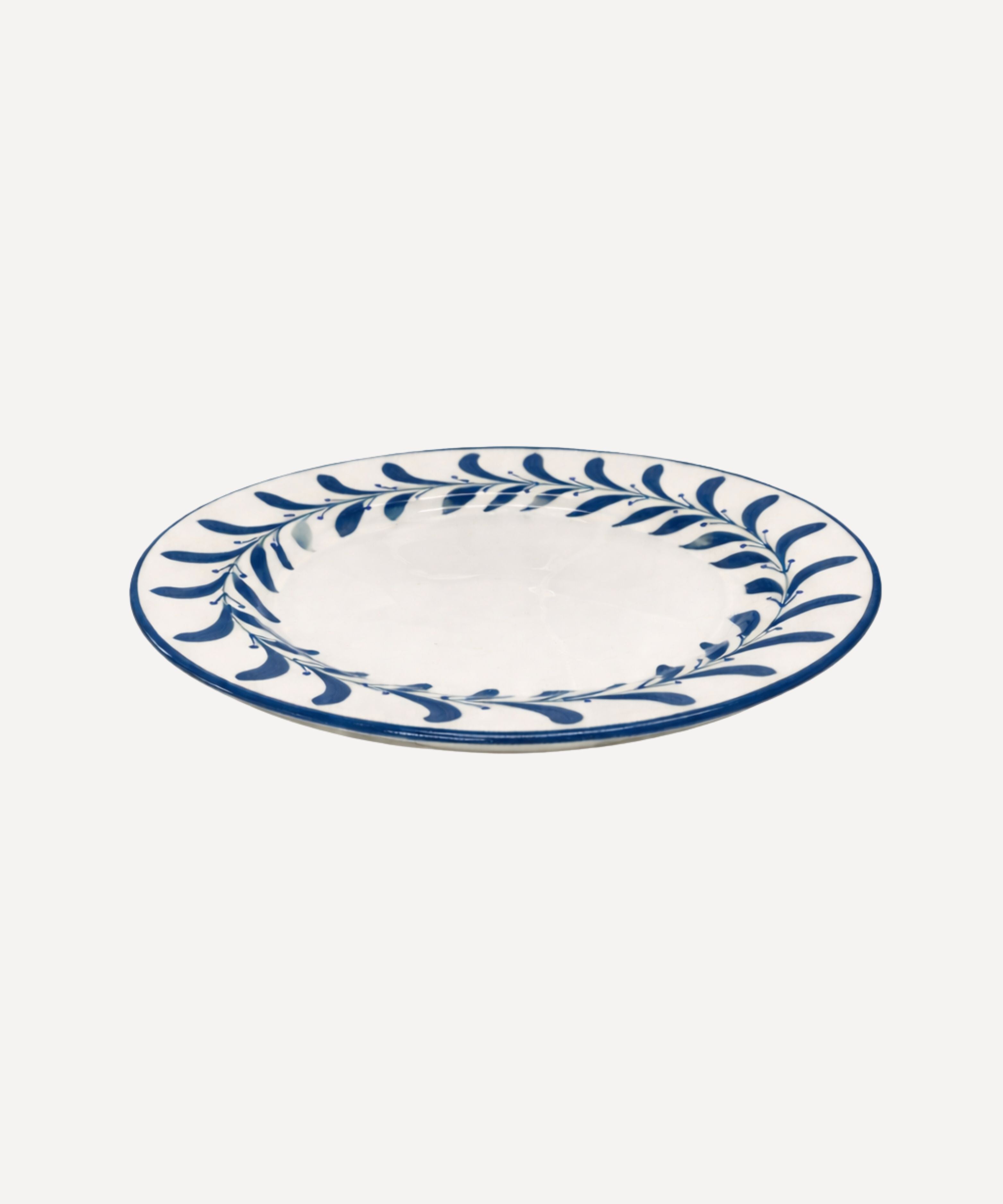 Helecho Dinner Plate, Deep Blue