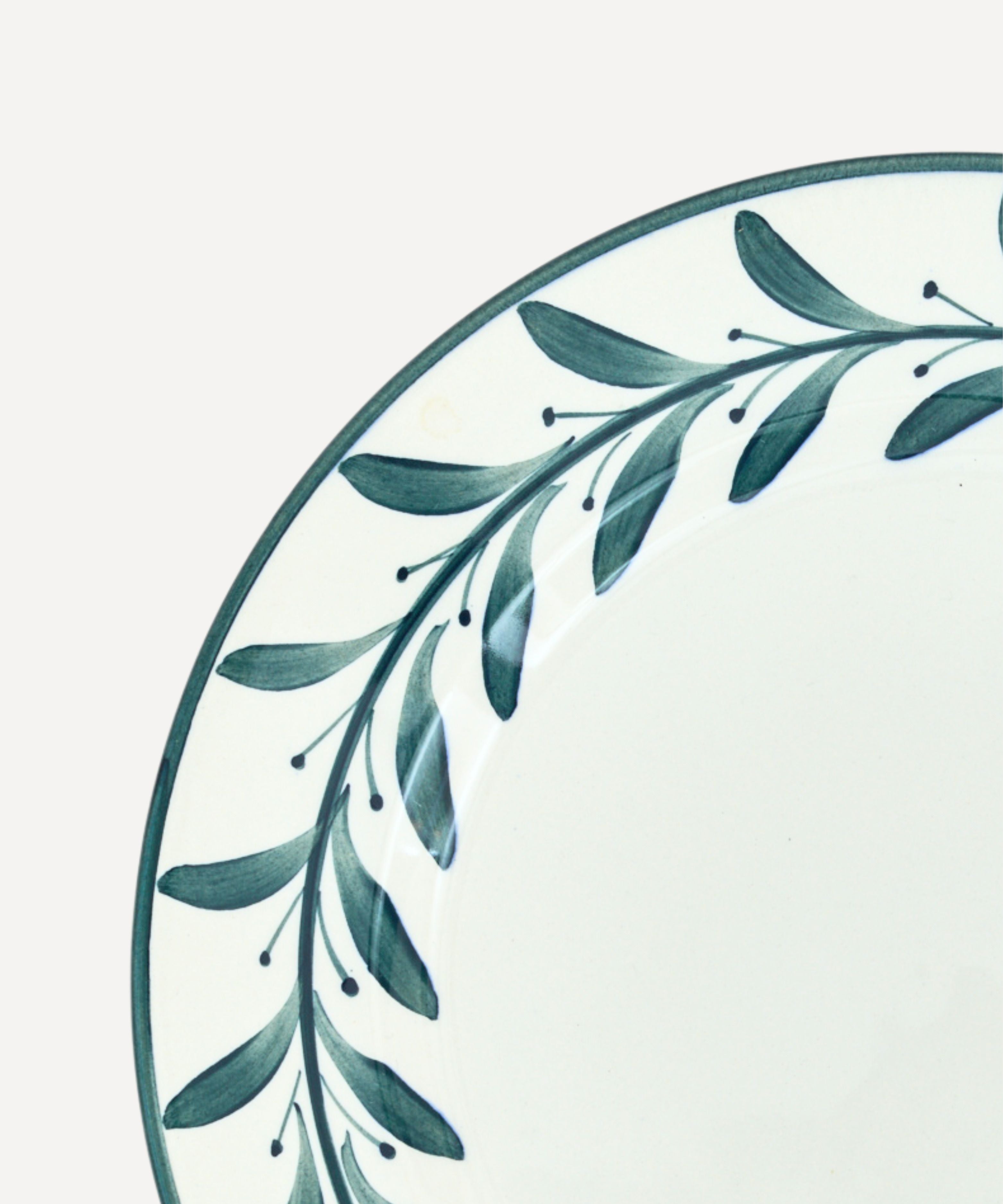 Helecho Dinner Plate, Teal