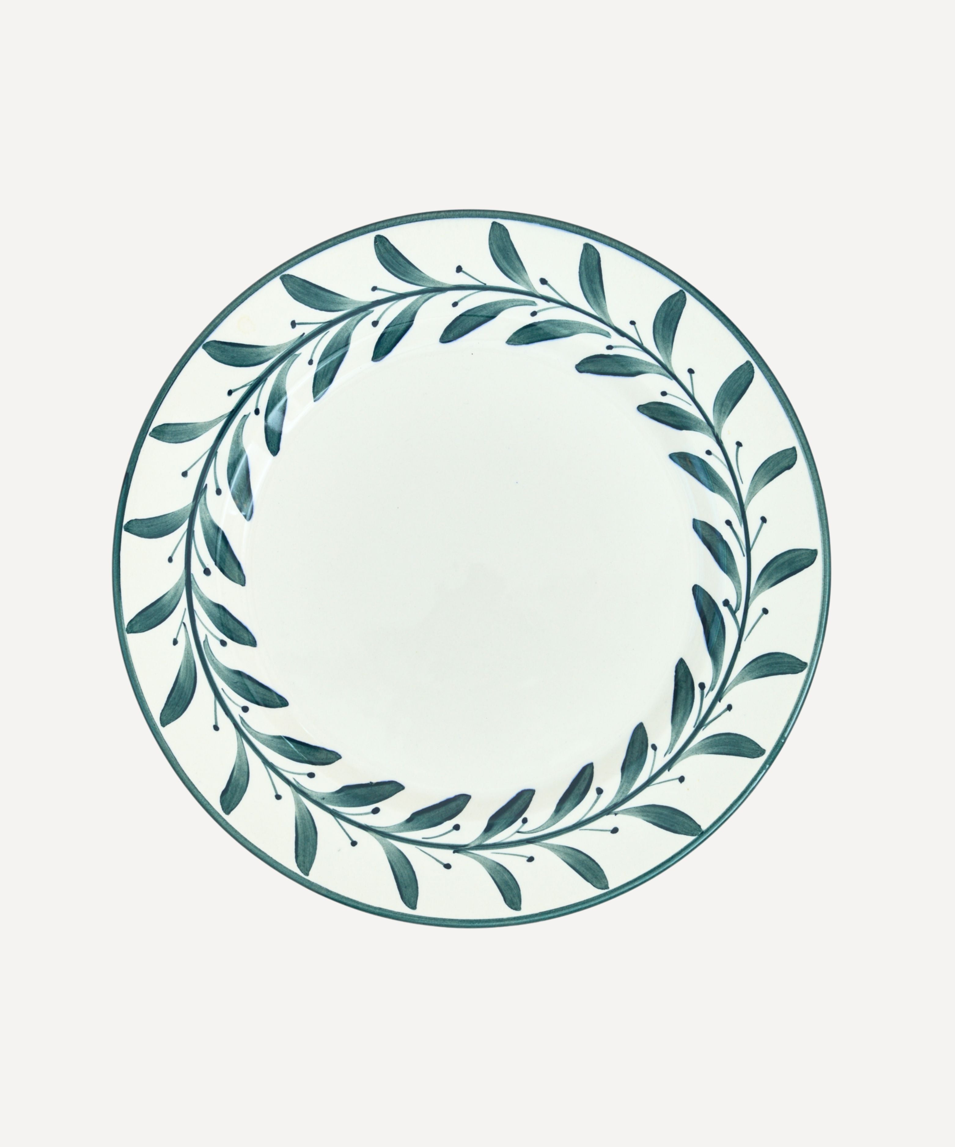 Helecho Dinner Plate, Teal