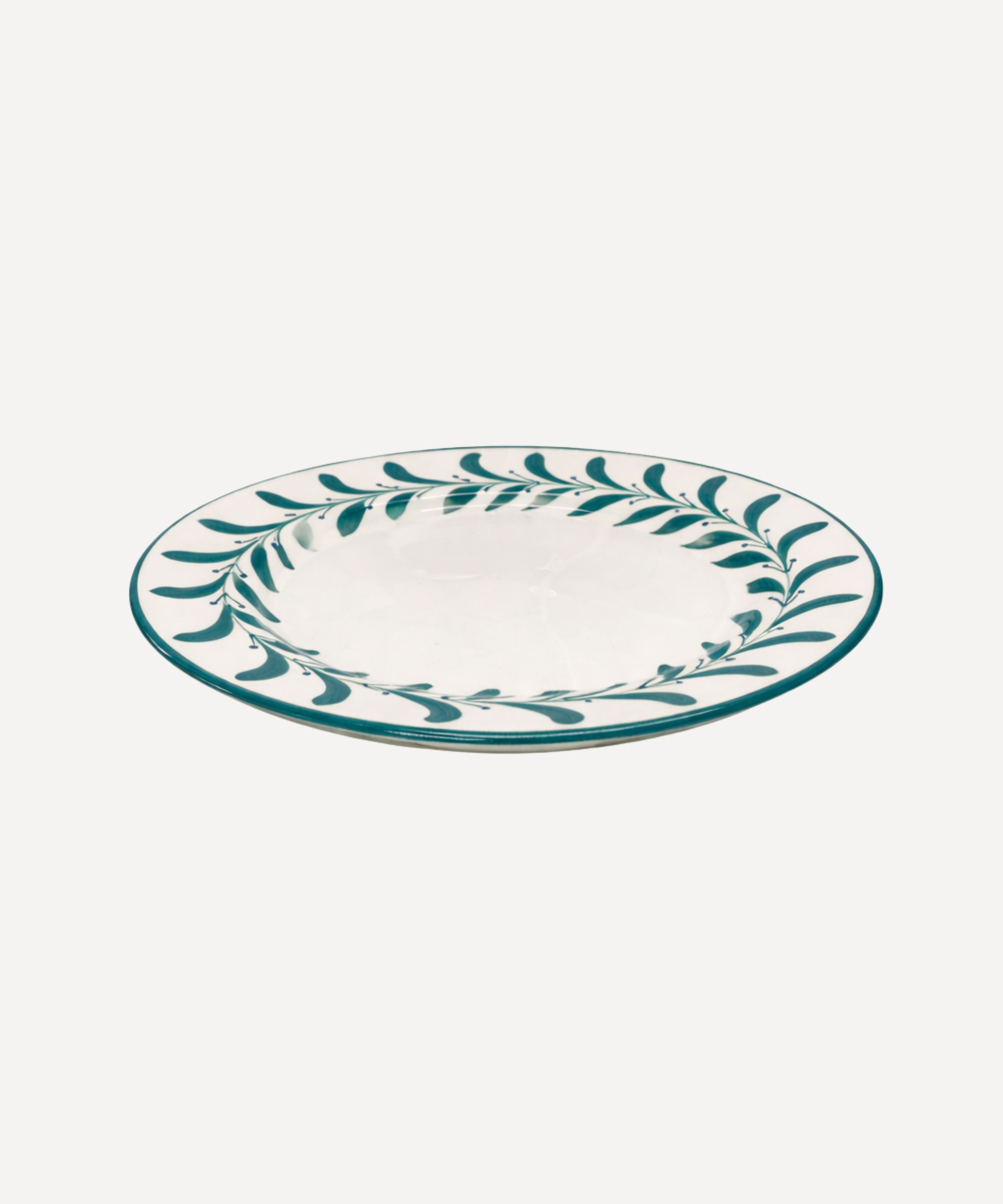 Helecho Dinner Plate, Teal