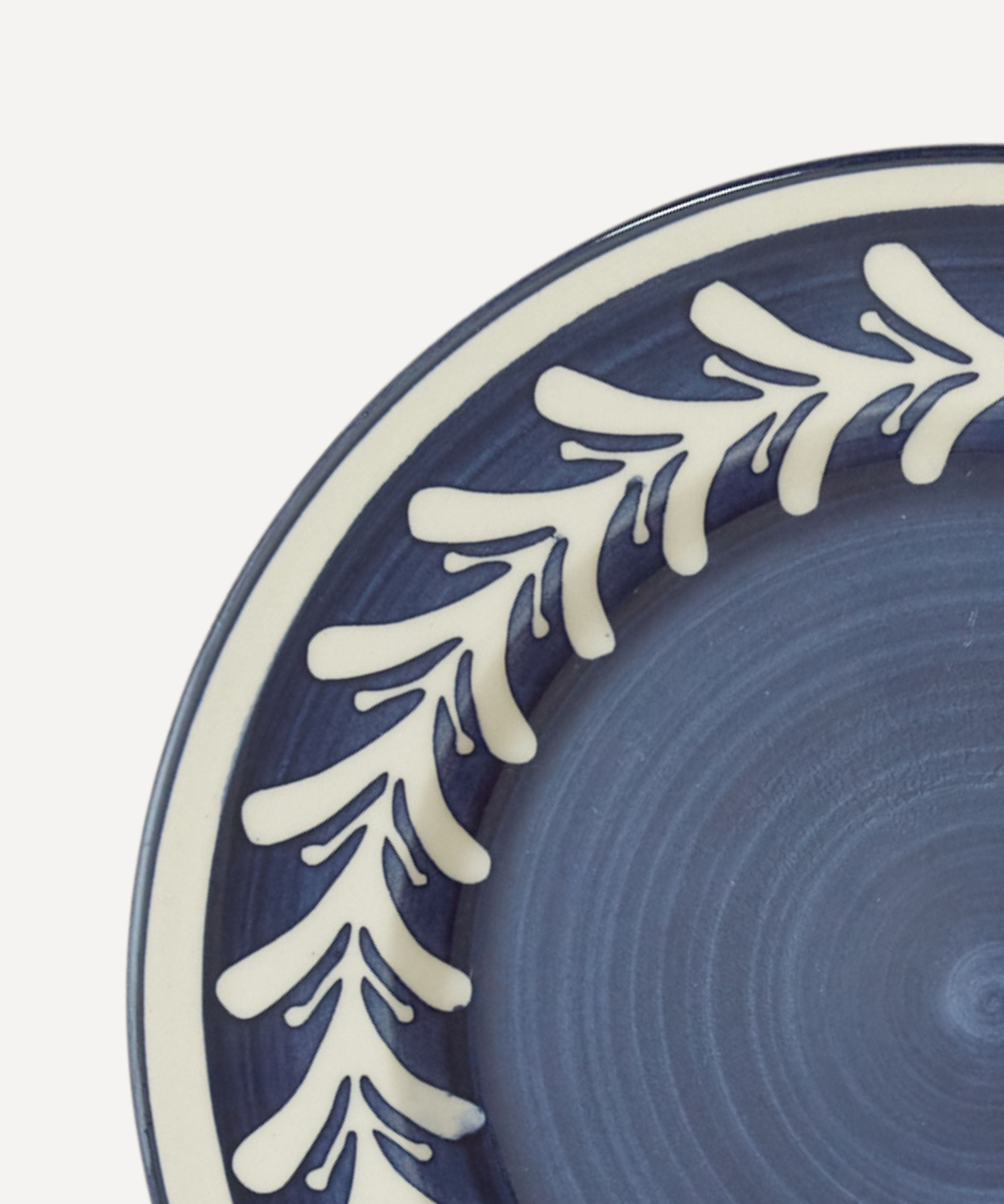 Dark Helecho Side Plate, Deep Blue
