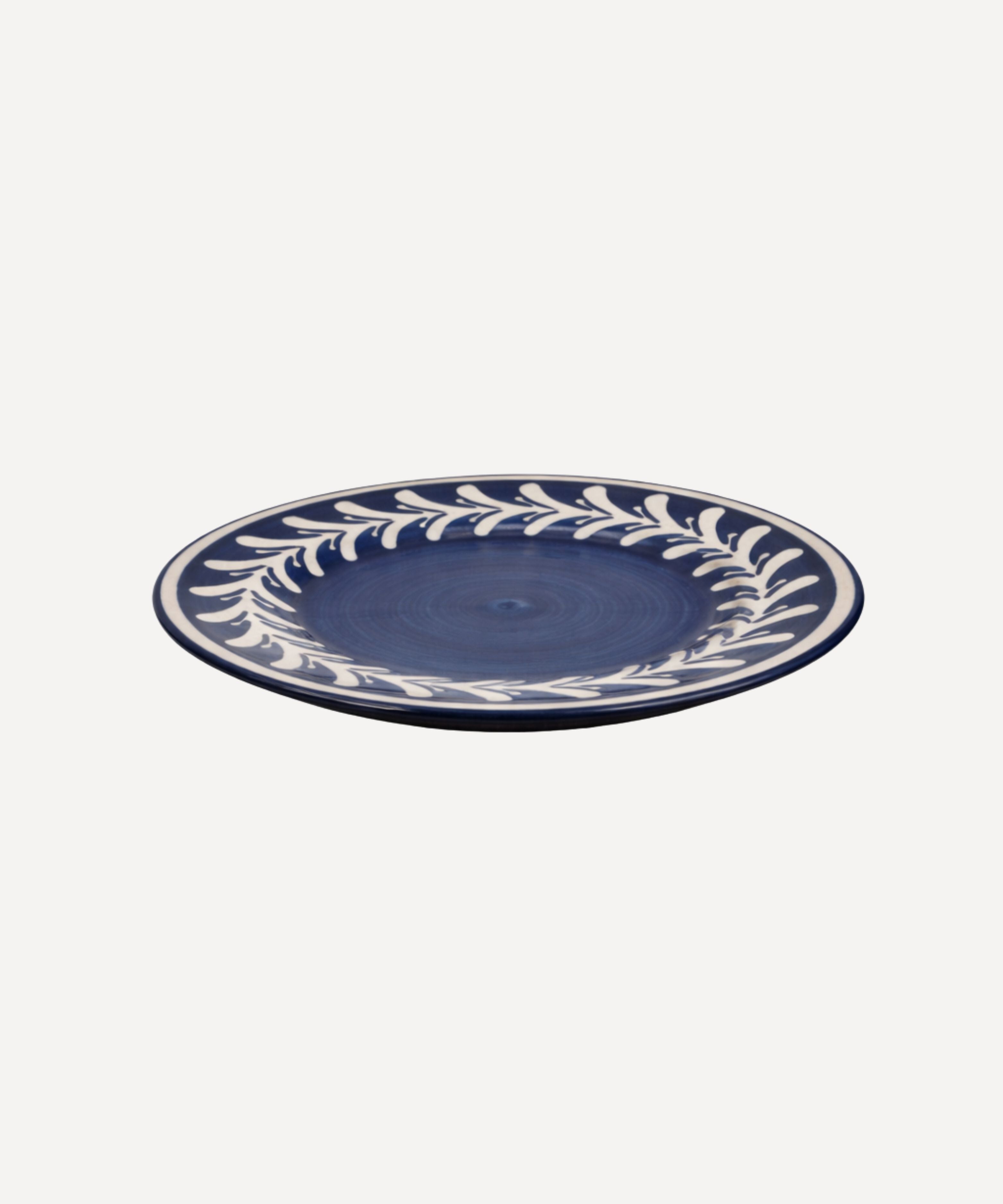 Dark Helecho Side Plate, Deep Blue