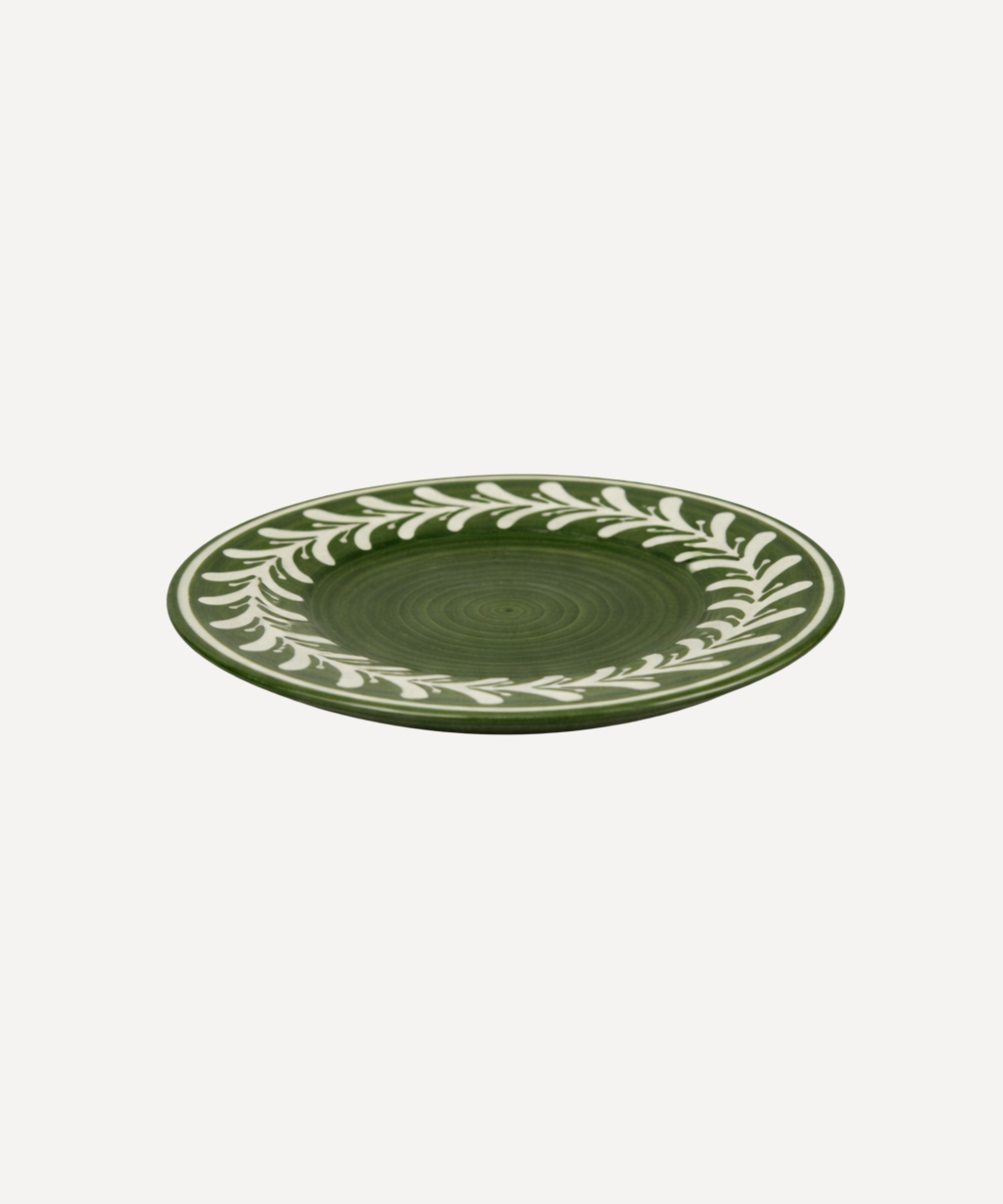 Dark Helecho Side Plate, Fern Green