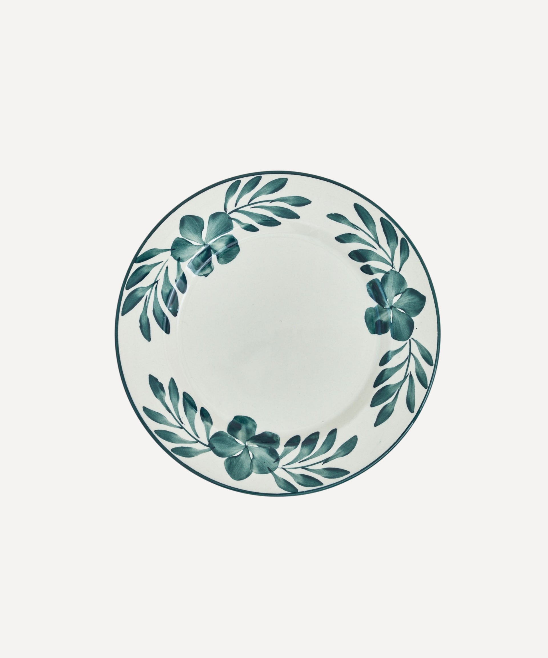 Flor Side Plate Hand Painted Ceramic
