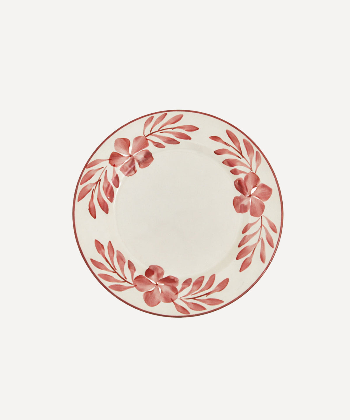 Flor Side Plate Hand Painted Ceramic Vintage