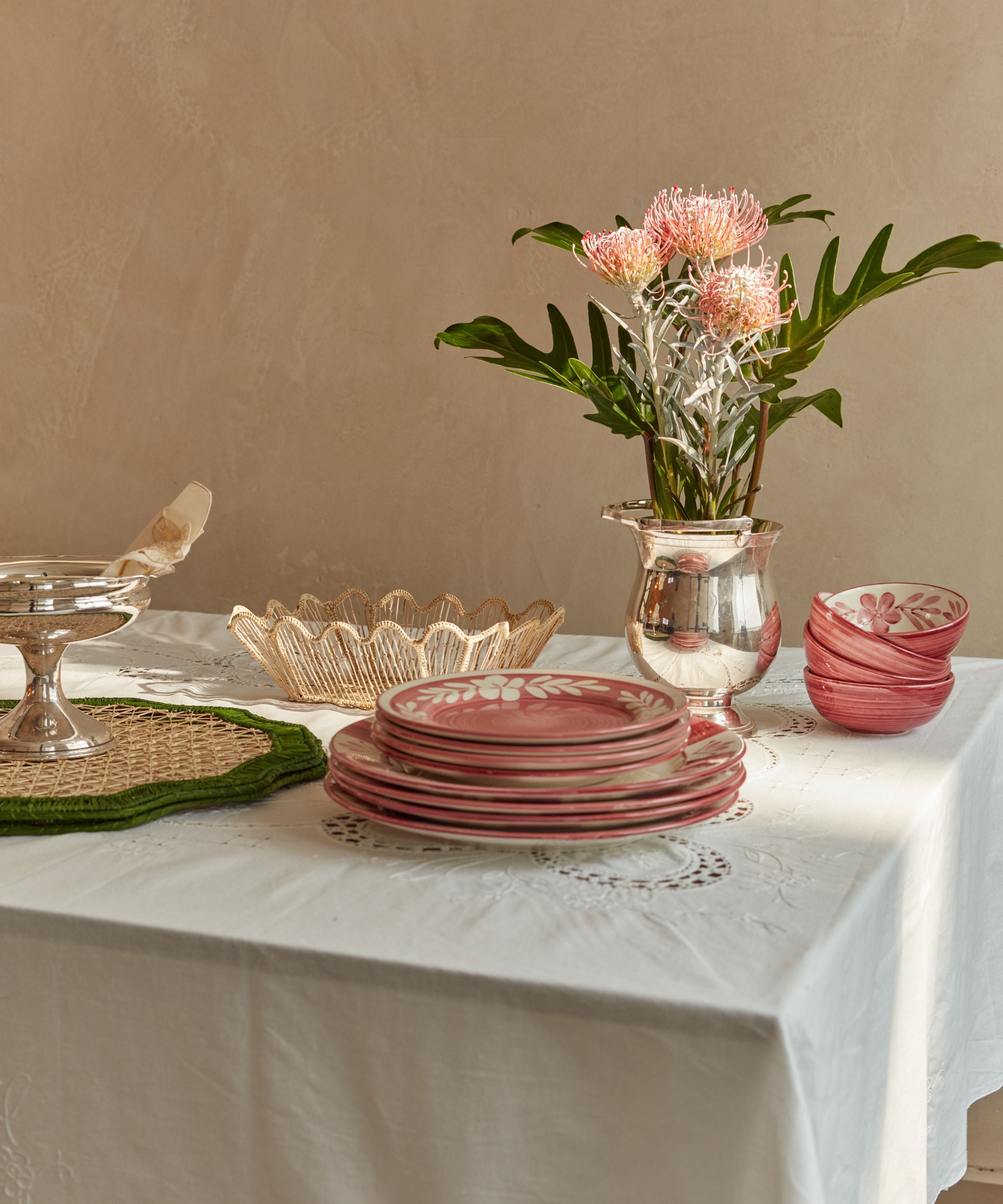 Flor Side Plate, VIntage Rose