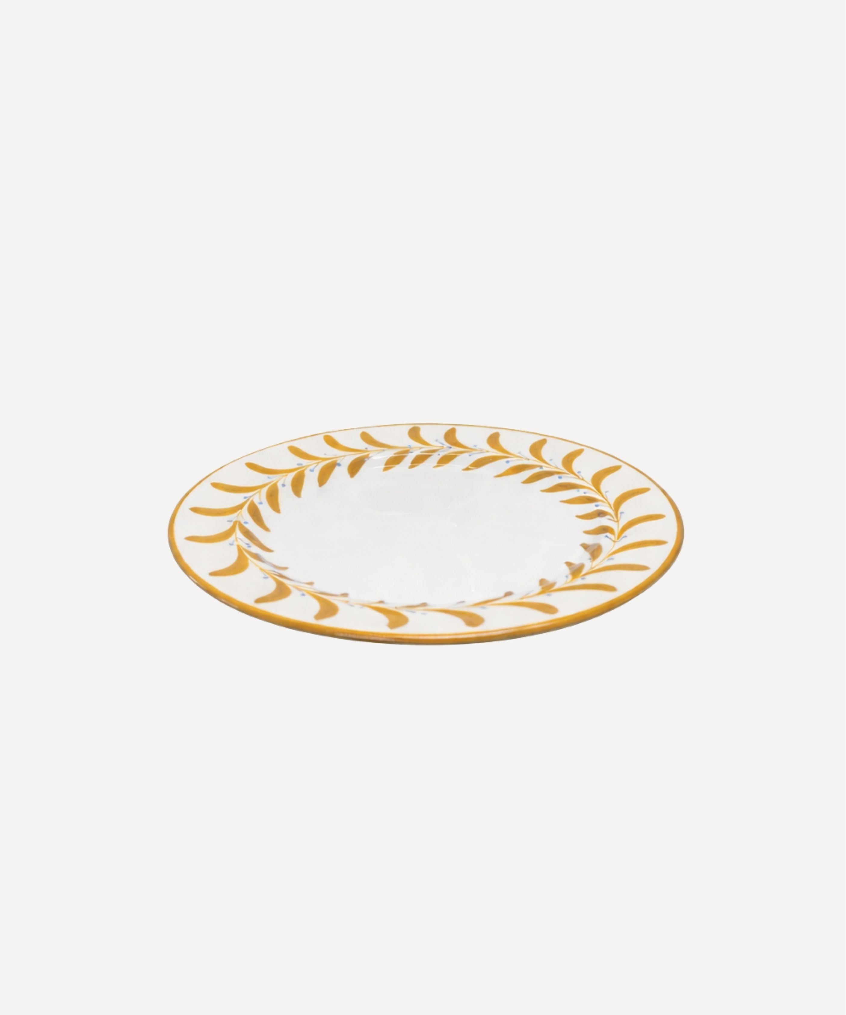 Helecho Side Plate, Golden Yellow