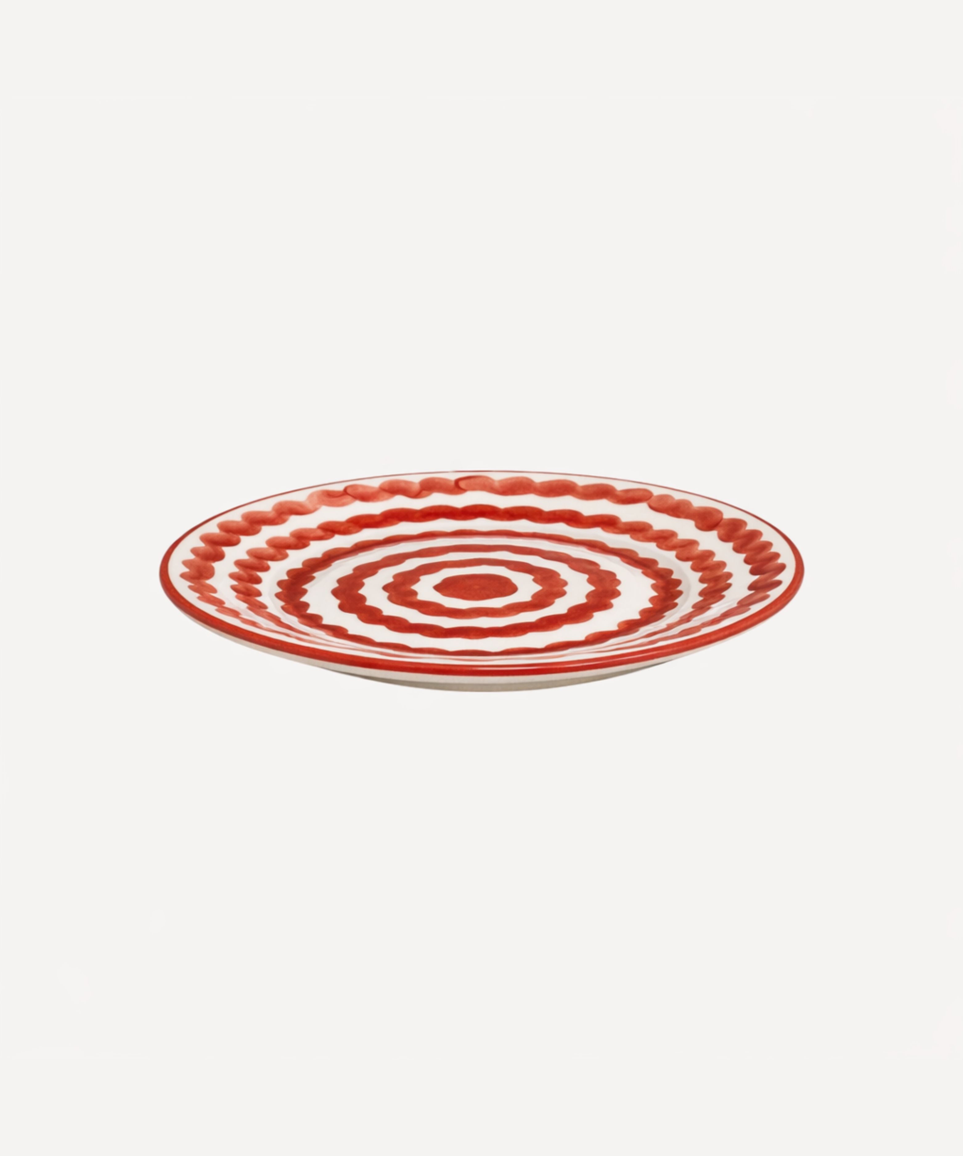 Ondas Side Plate, Rust Red