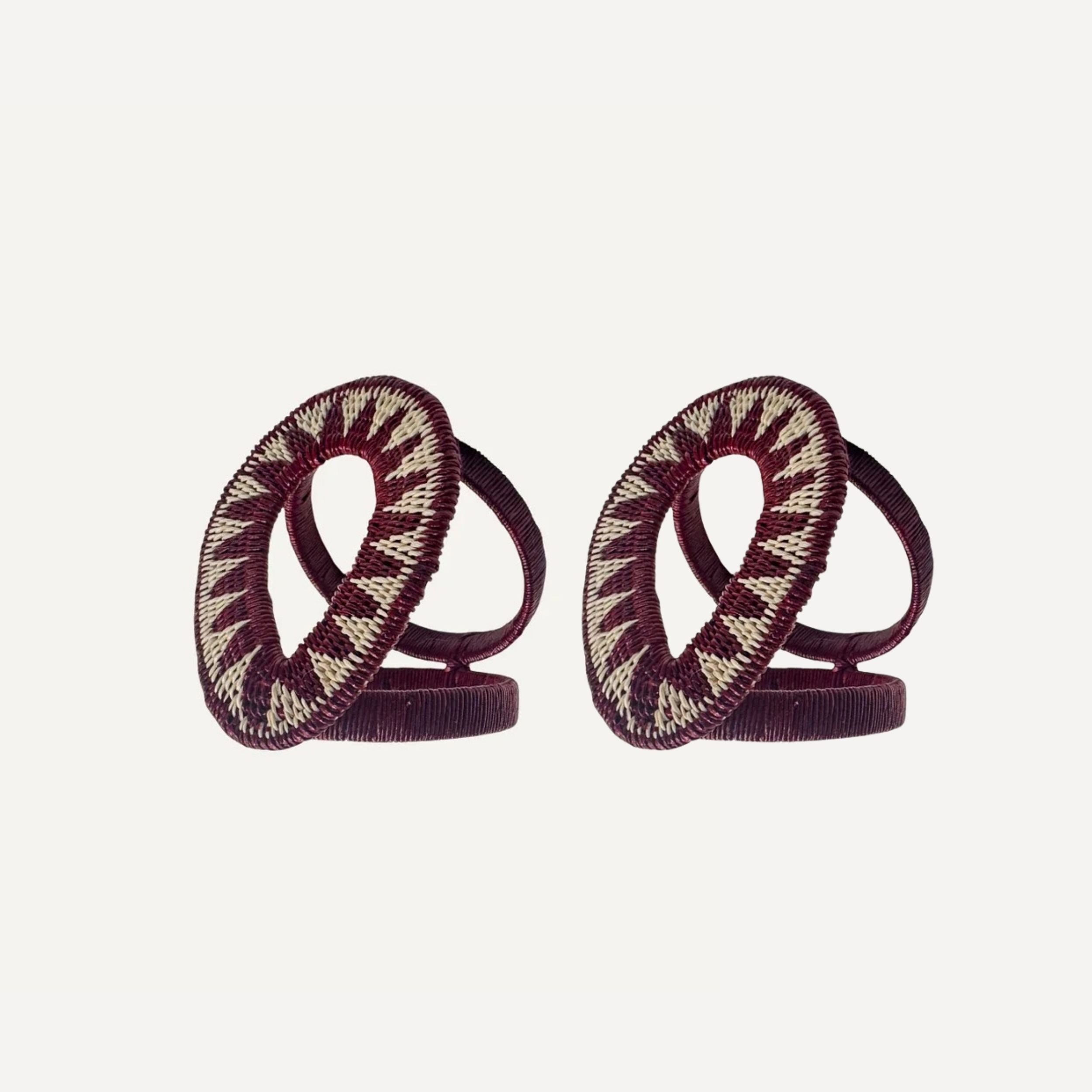 Gota Werregue Napkin Ring - Marsala (Set of 2)