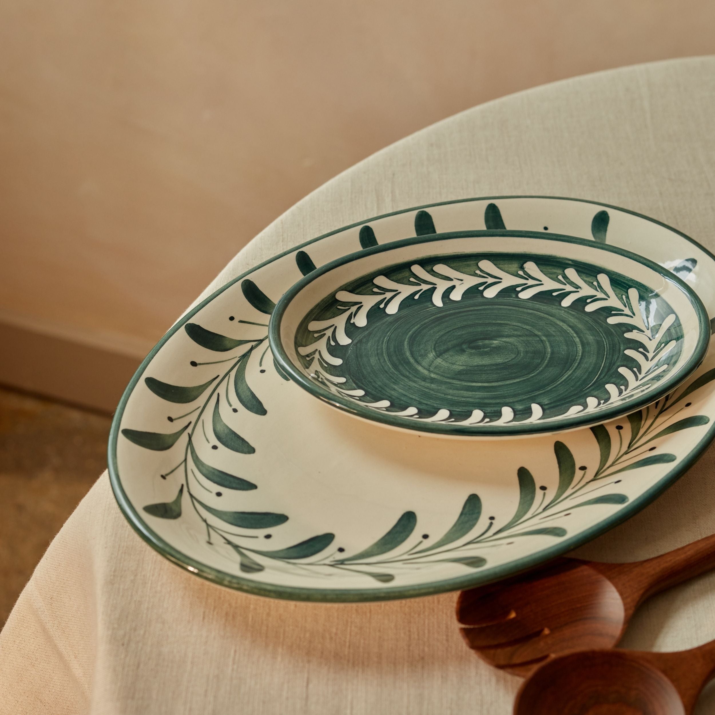 Helecho Serving Trays (set of two) - Teal