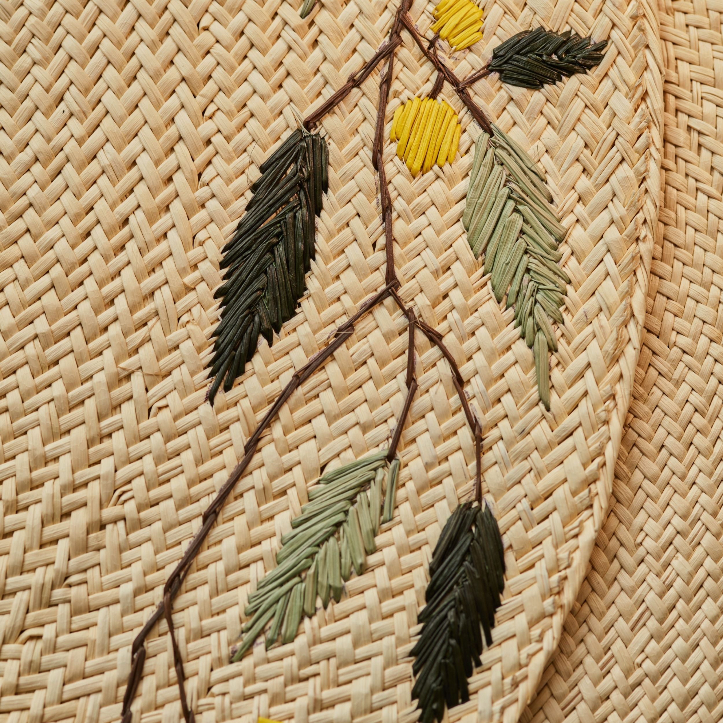 Embroidered Leaf Placemat