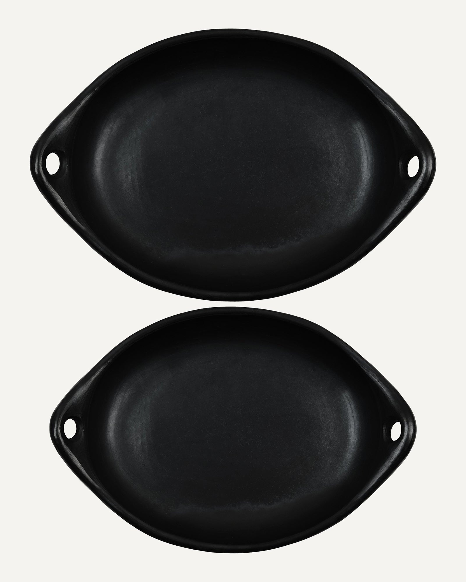 Chamba Clay Roasting Dish Set 2 Colombian Pottery
