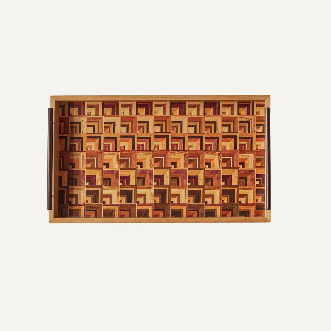 Lara Marquetry Tray - Small