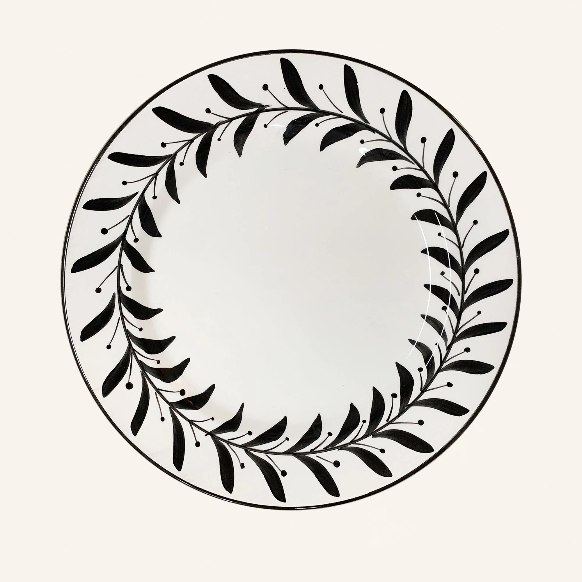 Dinner Plate -  Helecho - Jet Black