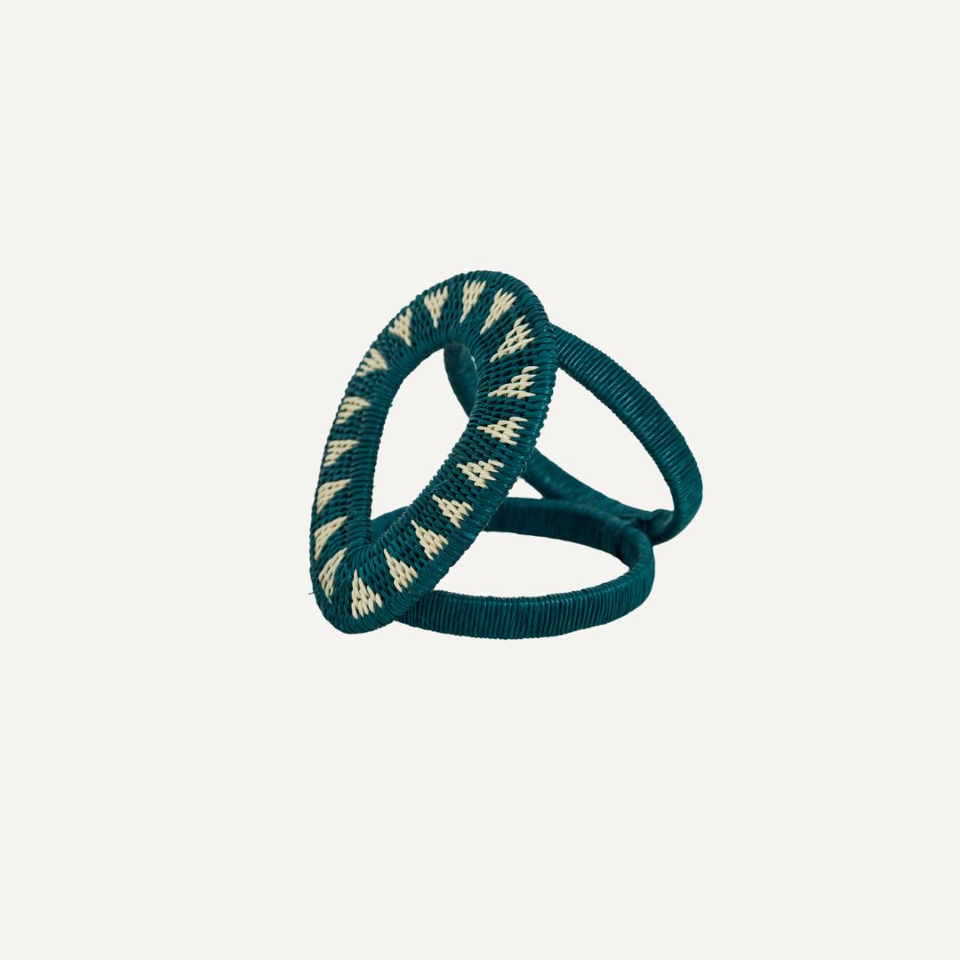 Gota Werregue Napkin Ring - Teal