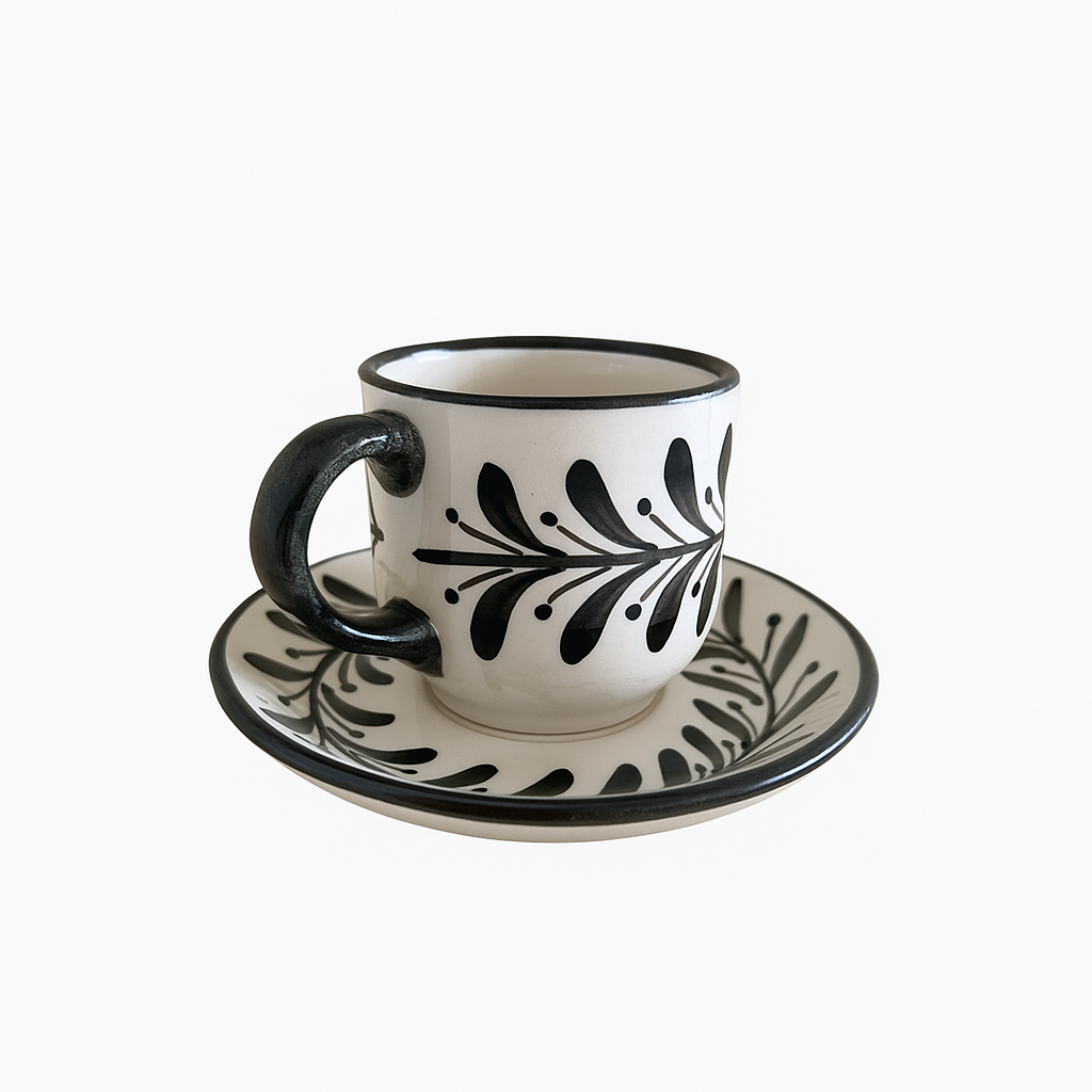 Helecho Coffee Cup, Jet Black