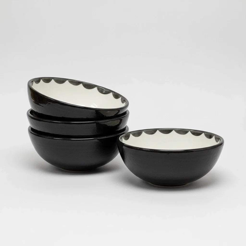 Tapas Bowl - Cascos - Jet Black (Set of 4)