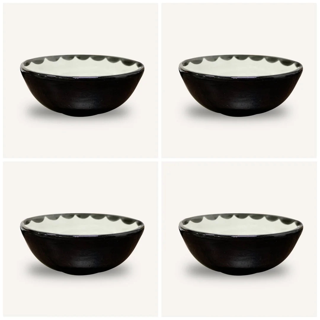 Tapas Bowl - Cascos - Jet Black (Set of 4)