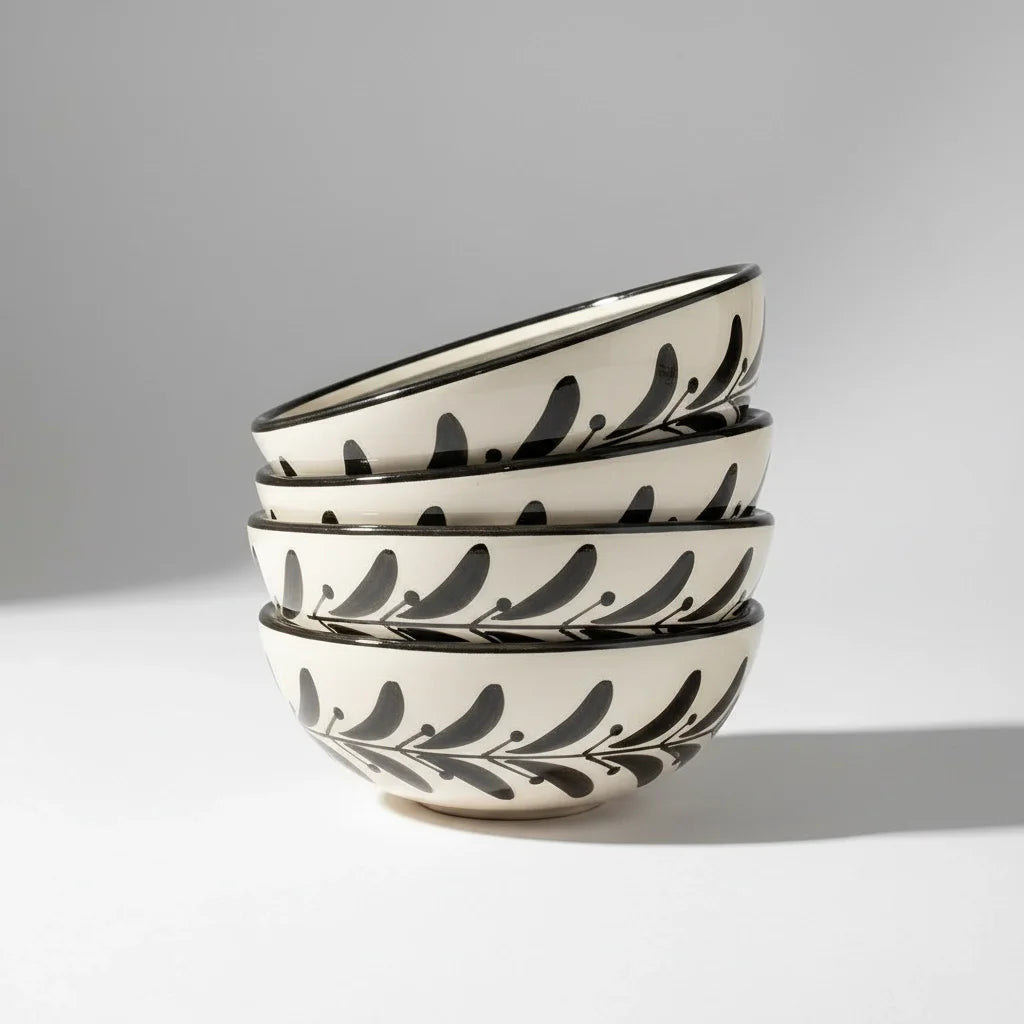 Tapas Bowl - Helecho - Jet Black (Set of 4)