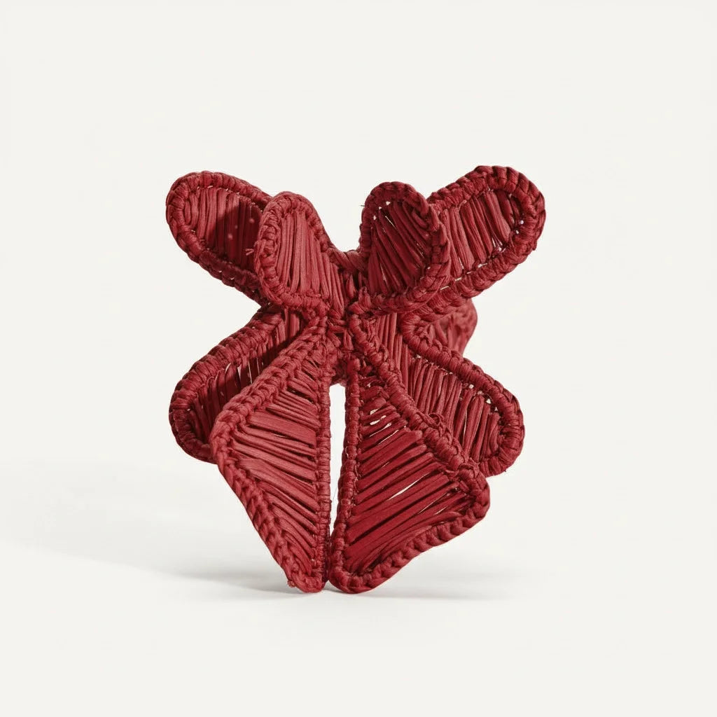 Ribbon Christmas Ornament - Red