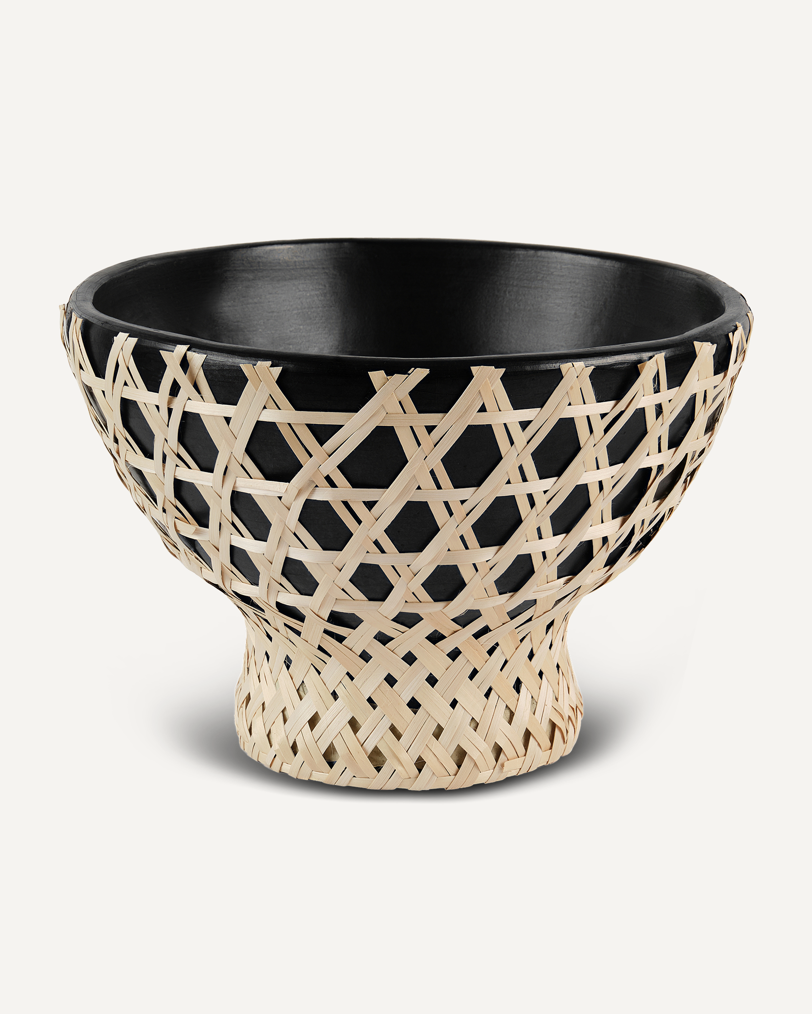 Selva Bowl Handwoven Tetera Palm & Clay Natural &